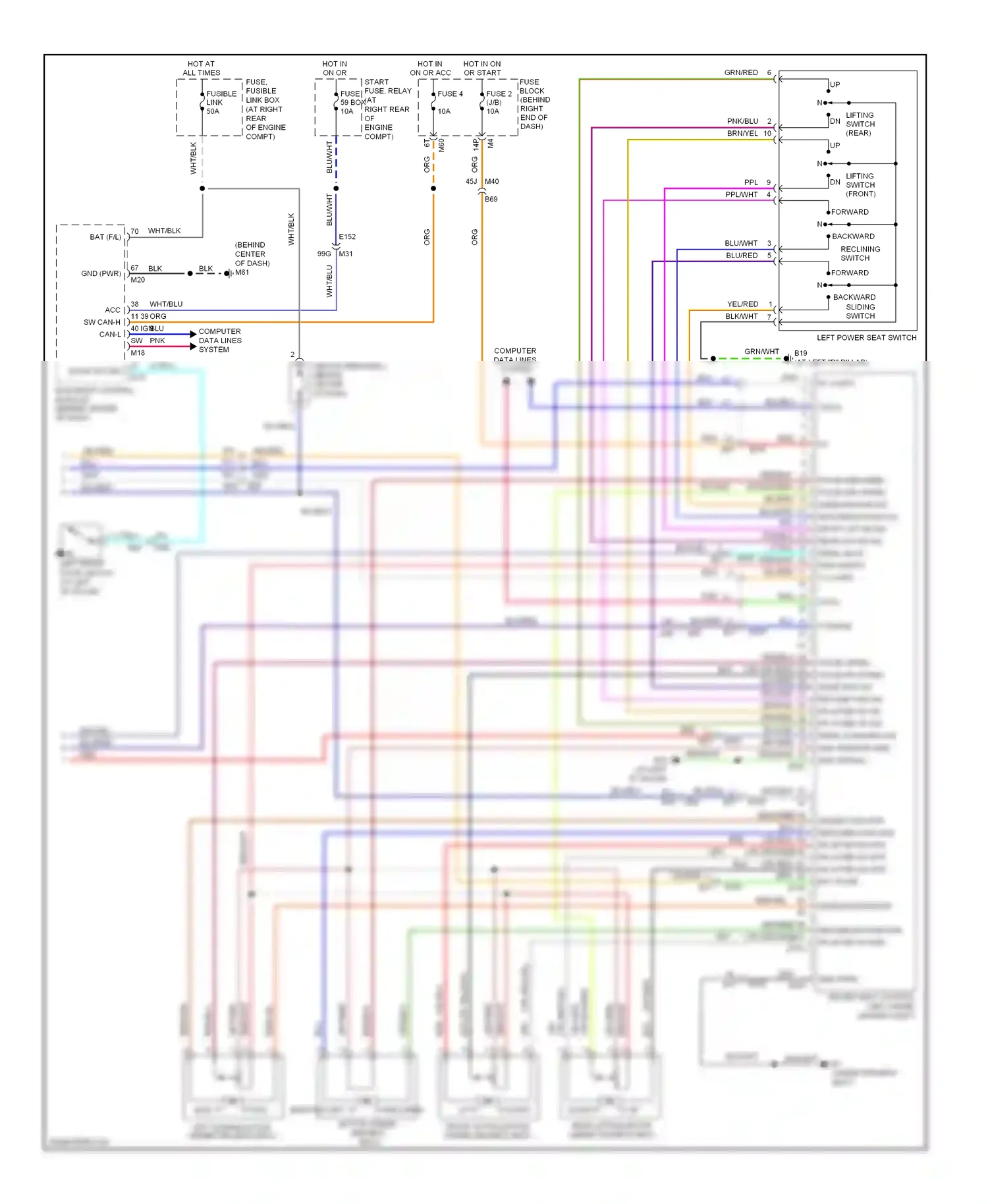 Wiring diagram computer data lines system for Nissan Armada I facelift (2007-2016) (28 of 47)