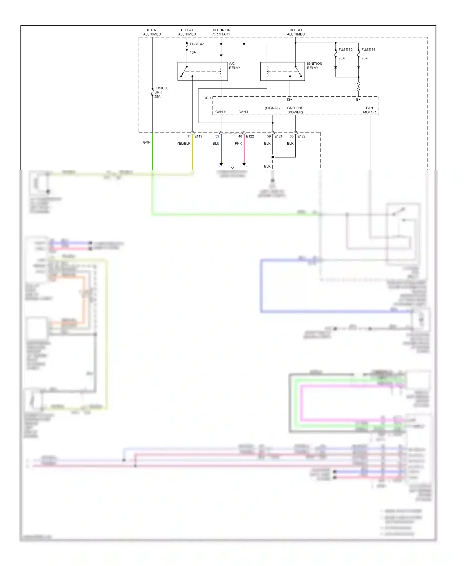 Wiring diagram computer data lines system for Nissan Armada I facelift (2007-2016) (5 of 47)