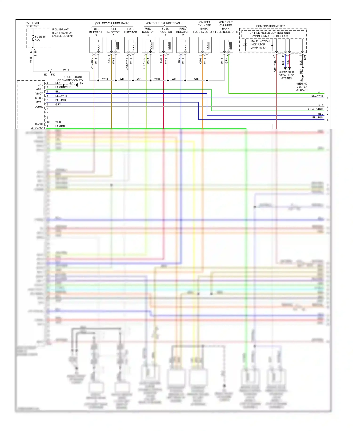 Wiring diagram computer data lines system for Nissan Armada I facelift (2007-2016) (17 of 47)