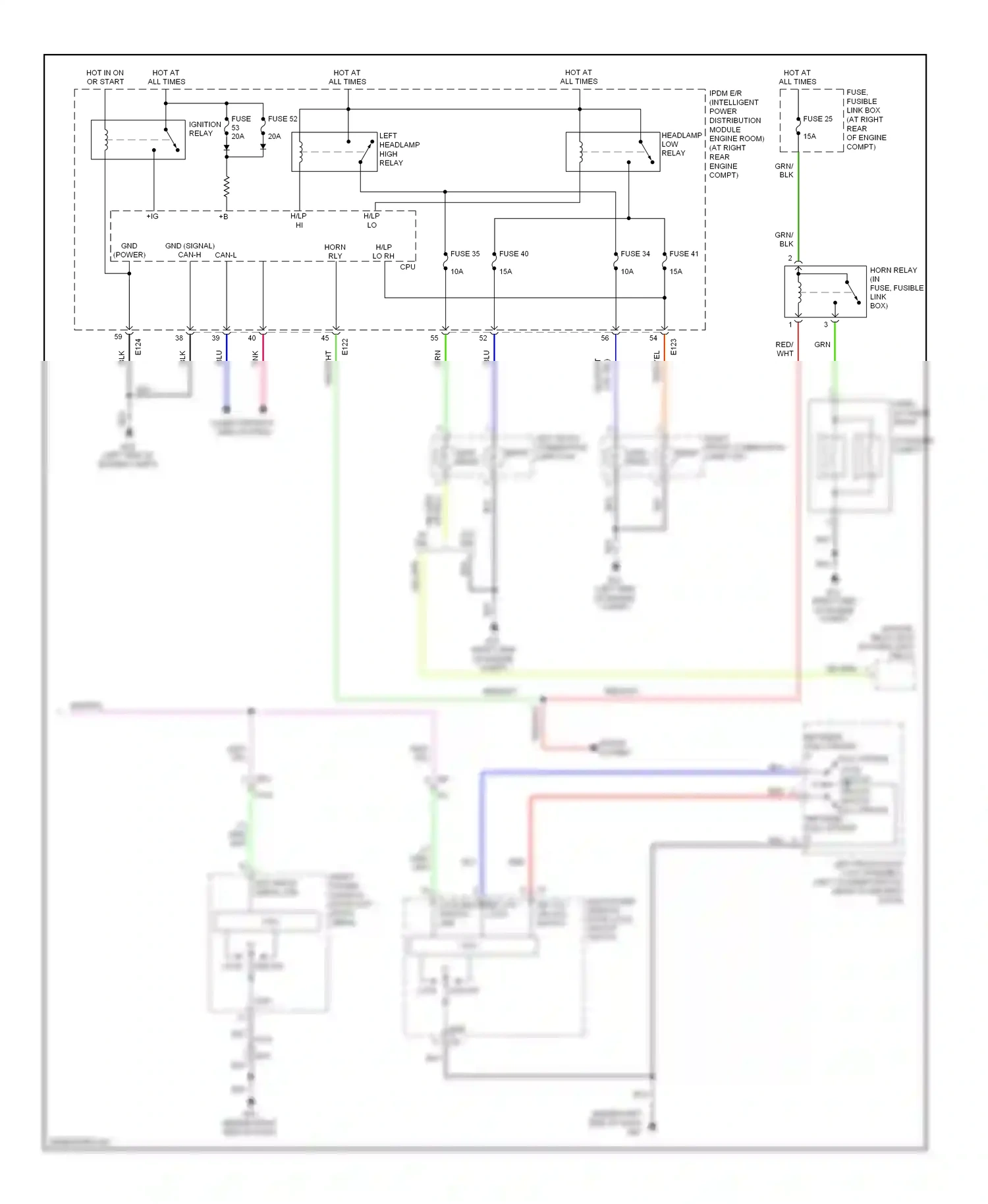 Wiring diagram engine compt) for Nissan Armada I facelift (2007-2016) (2 of 4)