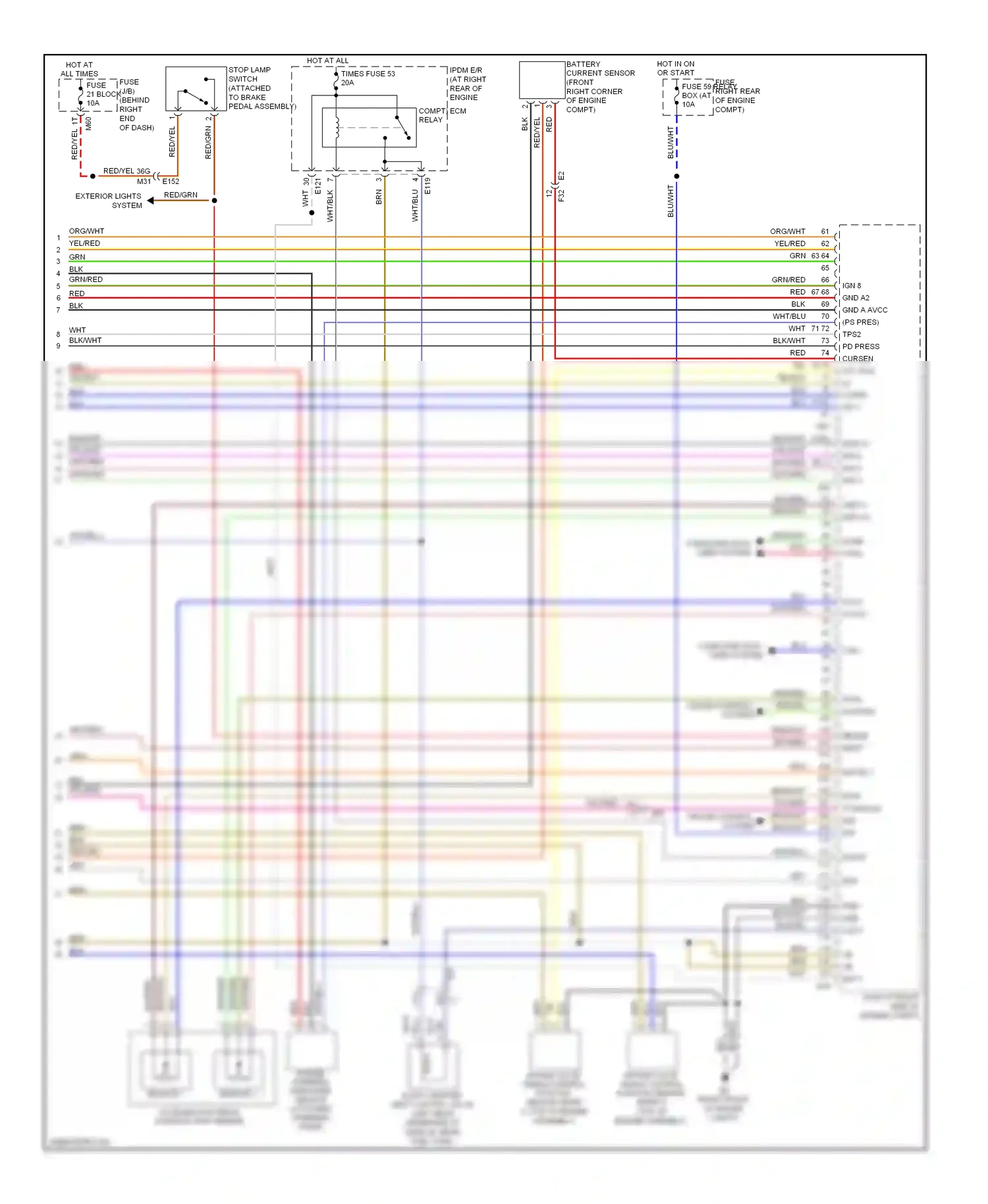 Wiring diagram ign 8 for Nissan Armada I facelift (2007-2016) (1 of 2)