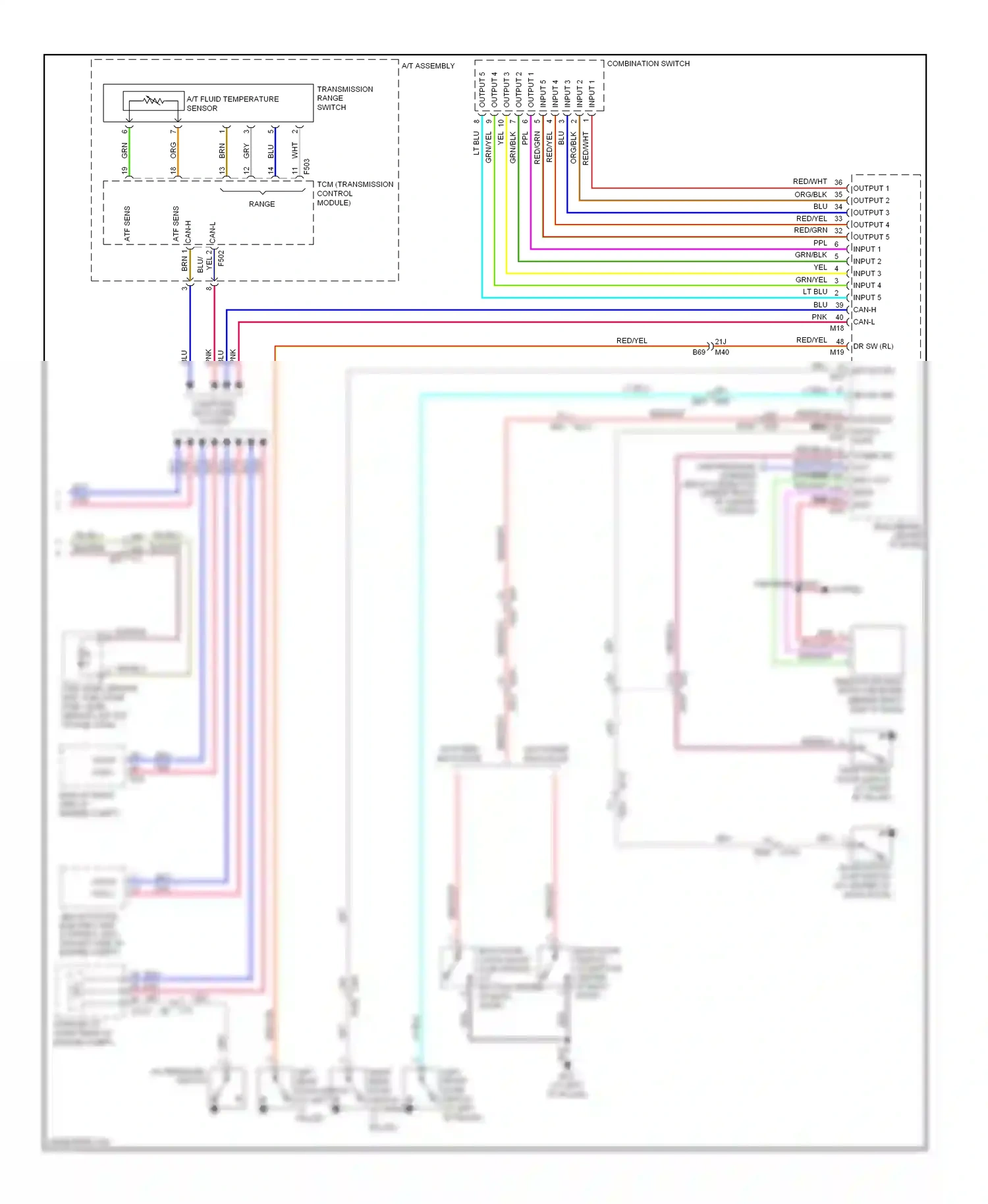 Wiring diagram input 2 for Nissan Armada I facelift (2007-2016) (2 of 4)