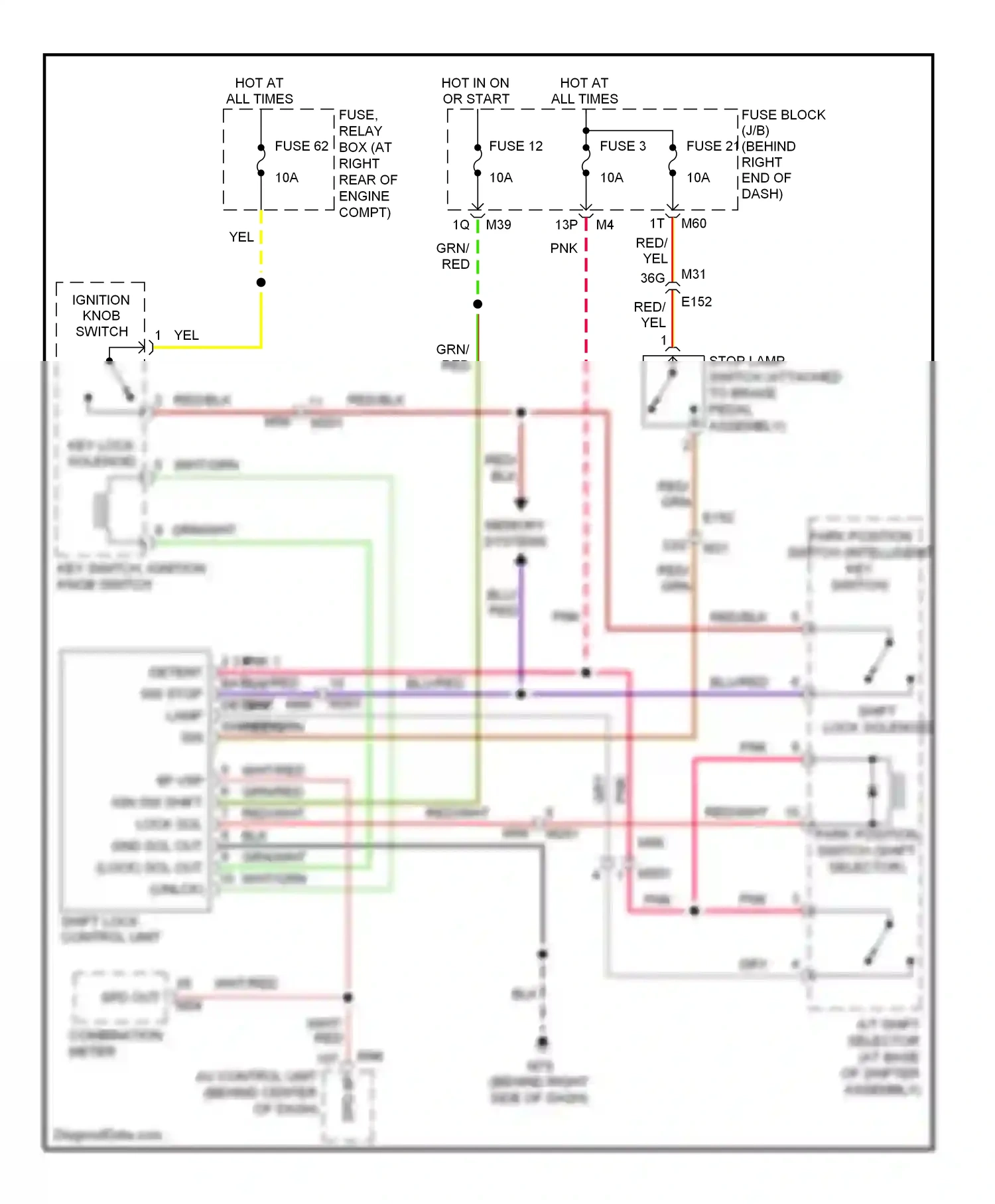 Wiring diagram memory systems for Nissan Armada I facelift (2007-2016) (2 of 3)