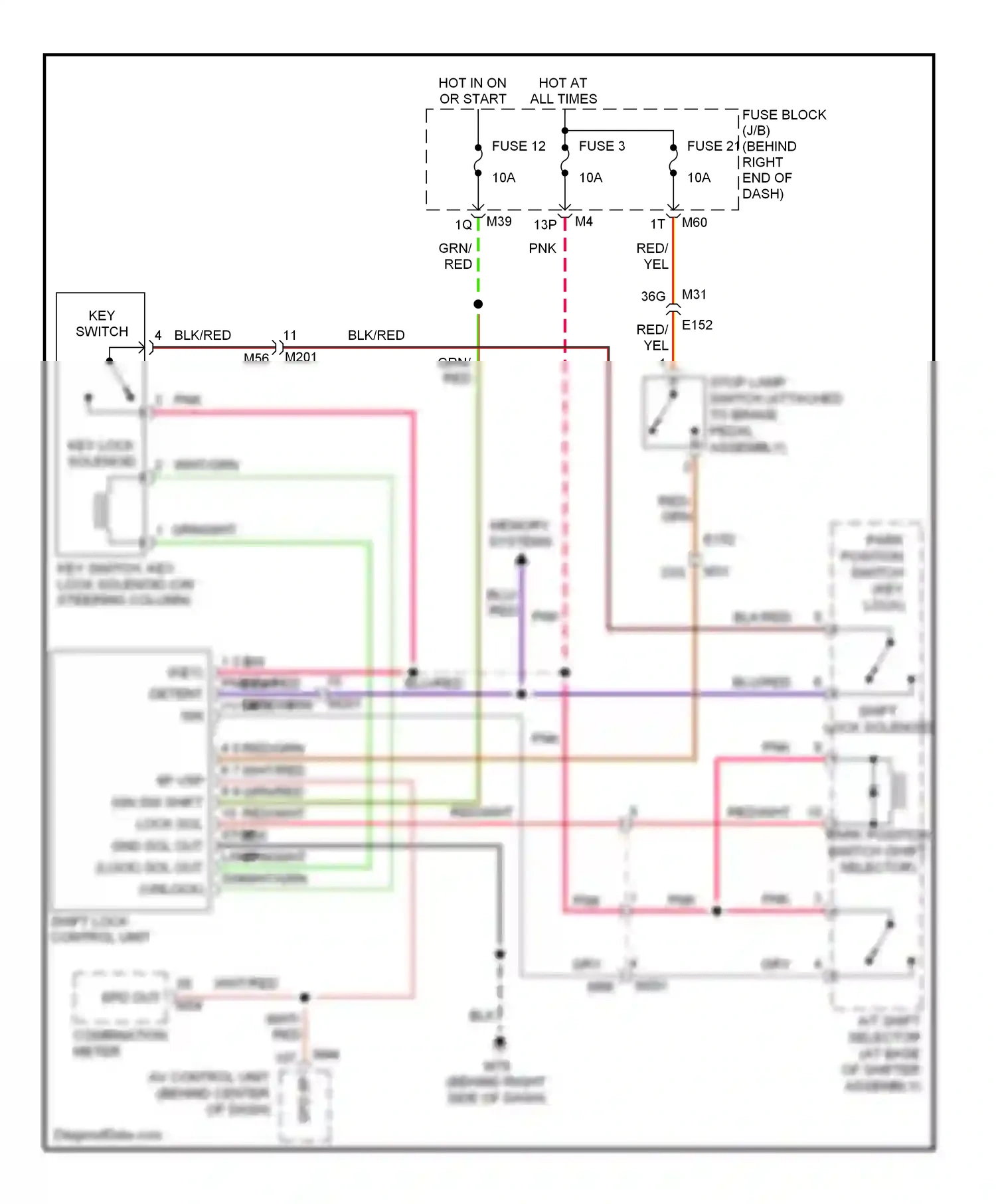 Wiring diagram memory systems for Nissan Armada I facelift (2007-2016) (3 of 3)