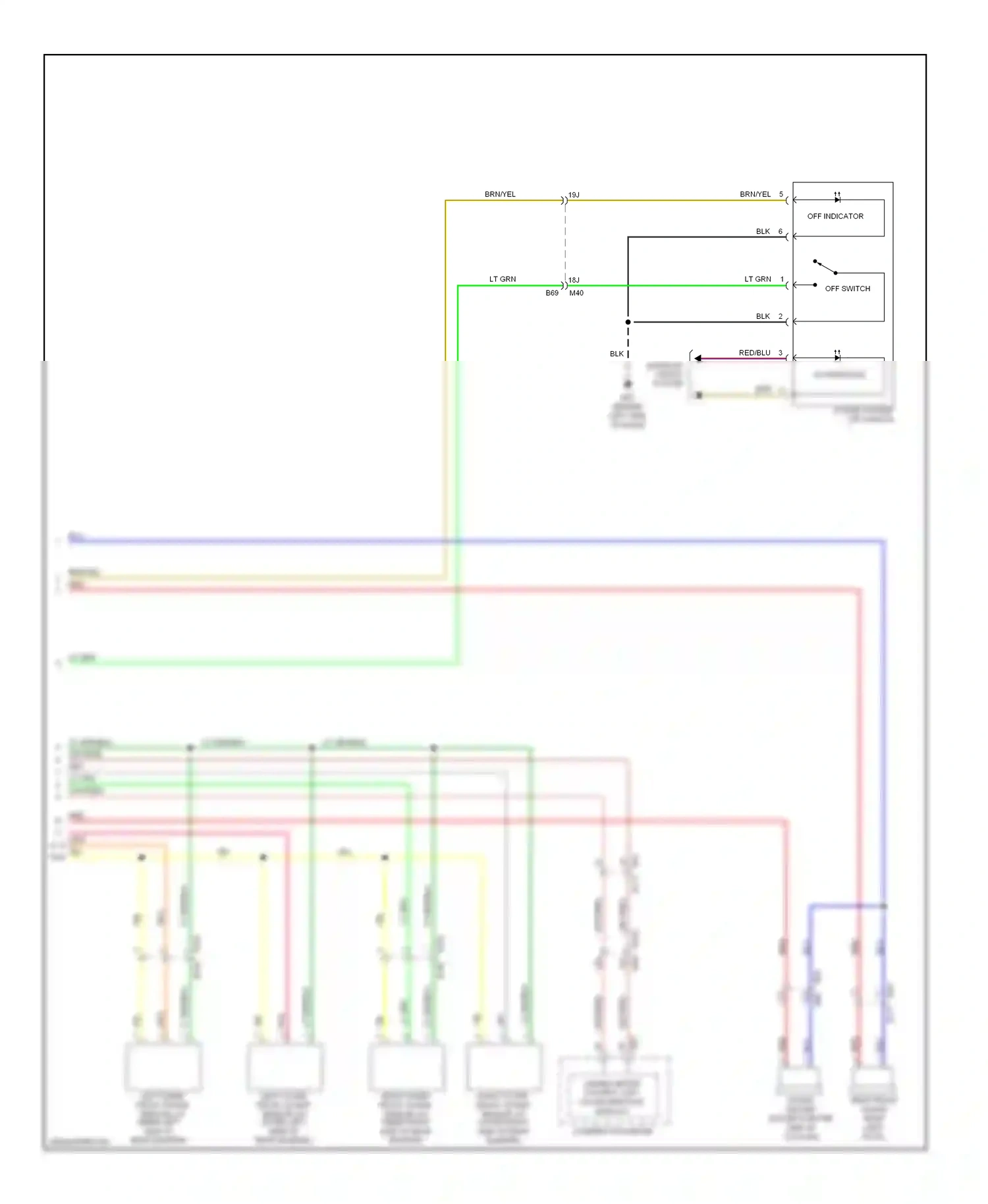 Wiring diagram off switch for Nissan Armada I facelift (2007-2016) (1 of 2)