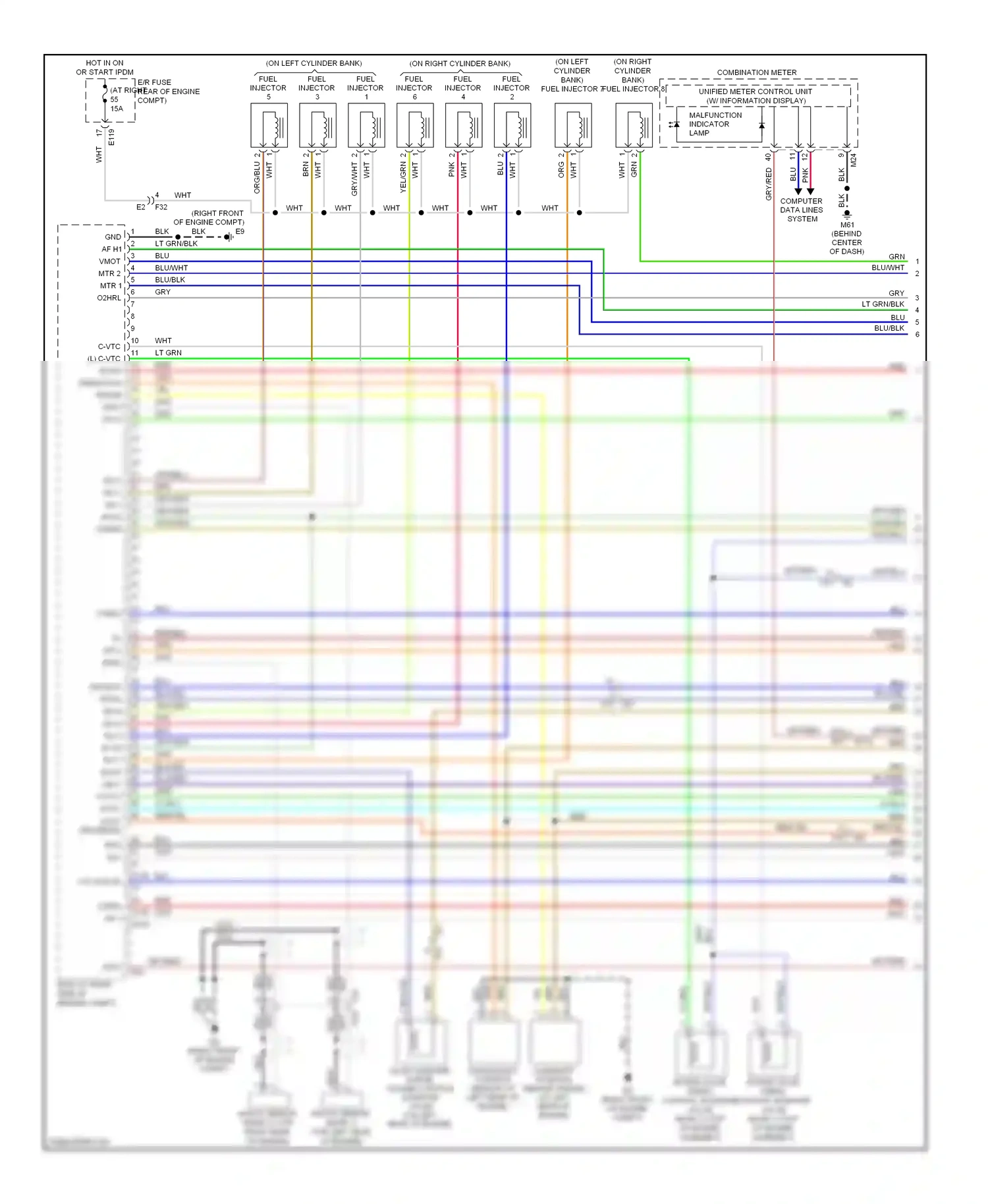 Wiring diagram qa+ for Nissan Armada I facelift (2007-2016) (2 of 2)