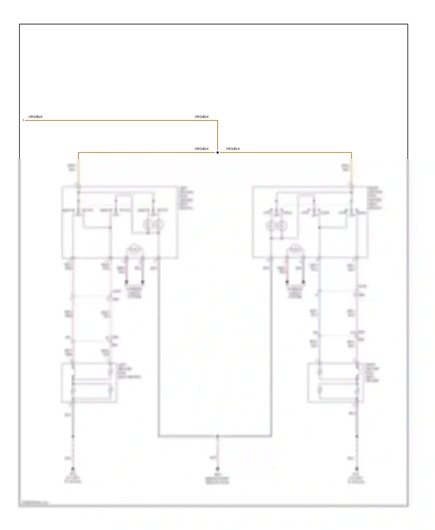 Wiring diagram right second row seat for Nissan Armada I facelift (2007-2016) (1 of 1)