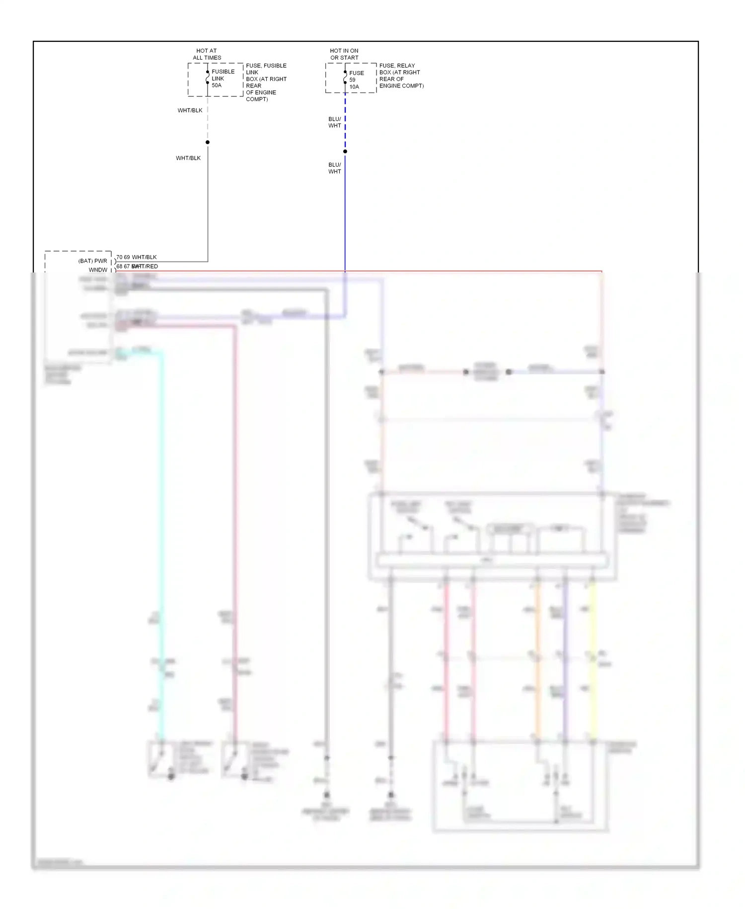 Wiring diagram slide limit switch for Nissan Armada I facelift (2007-2016) (1 of 1)
