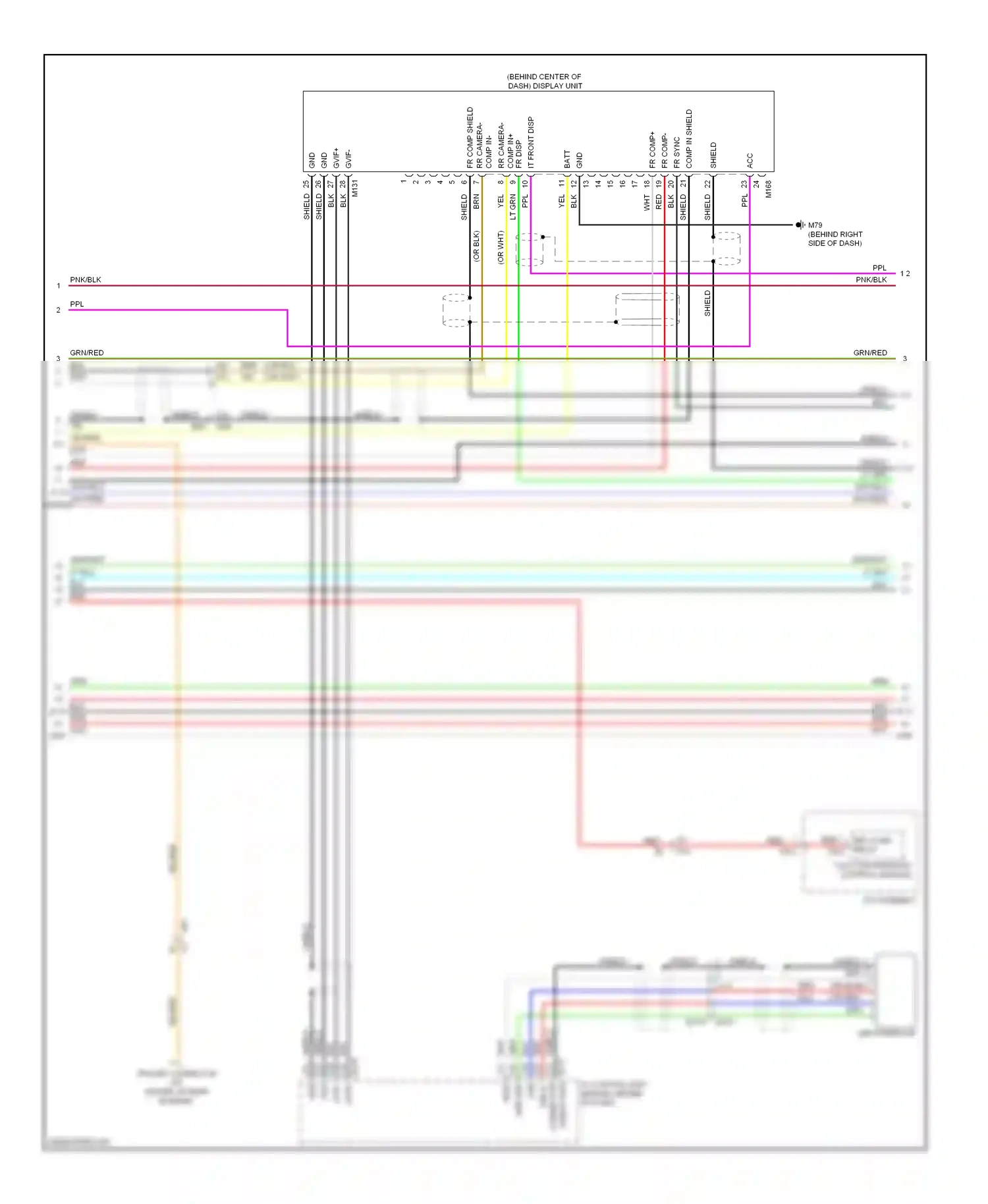 Wiring diagram usb d- for Nissan Armada I facelift (2007-2016) (2 of 3)
