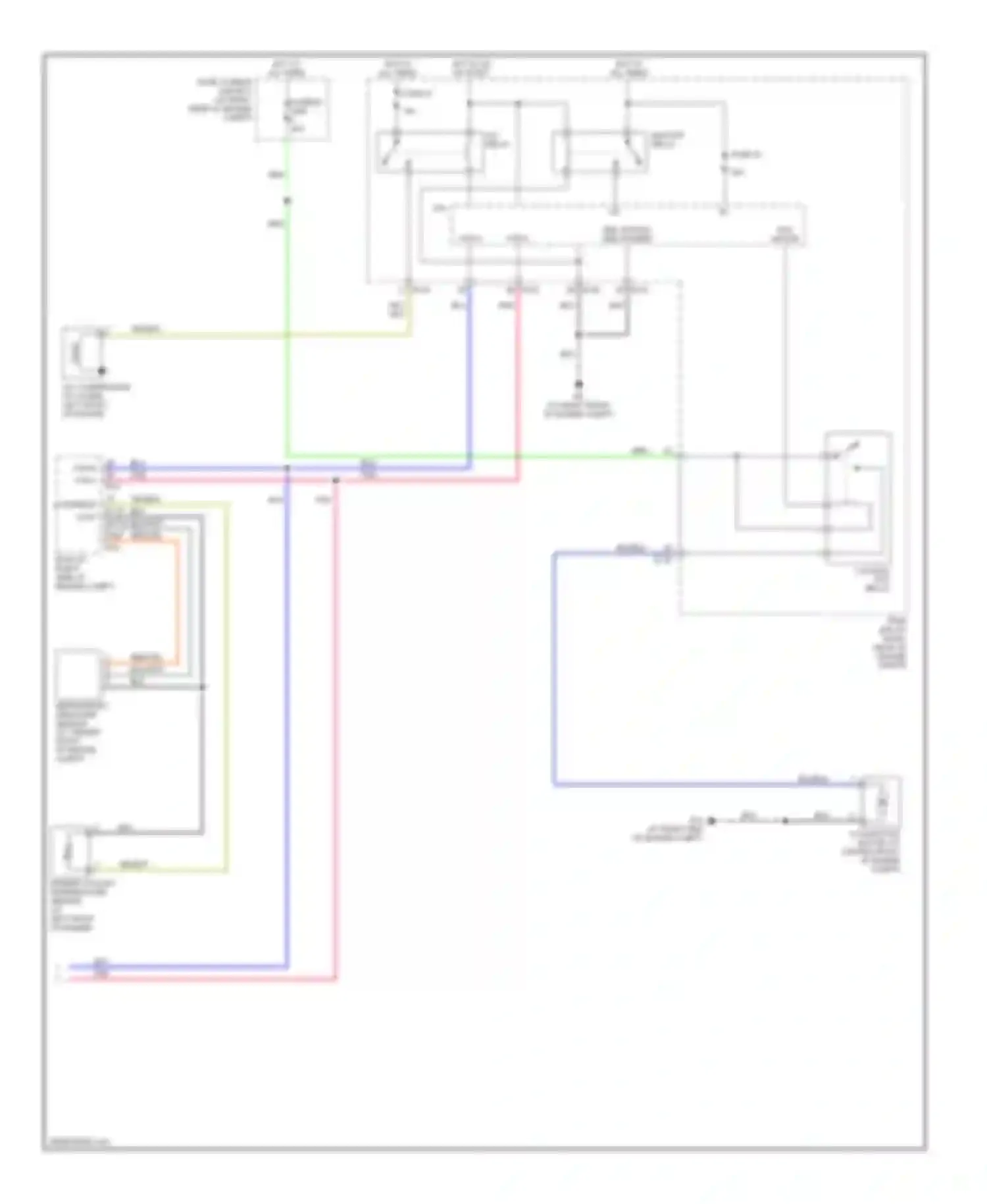 Armada Nissan I (2003-2007): Automatic a/c circuit (3 of 3)