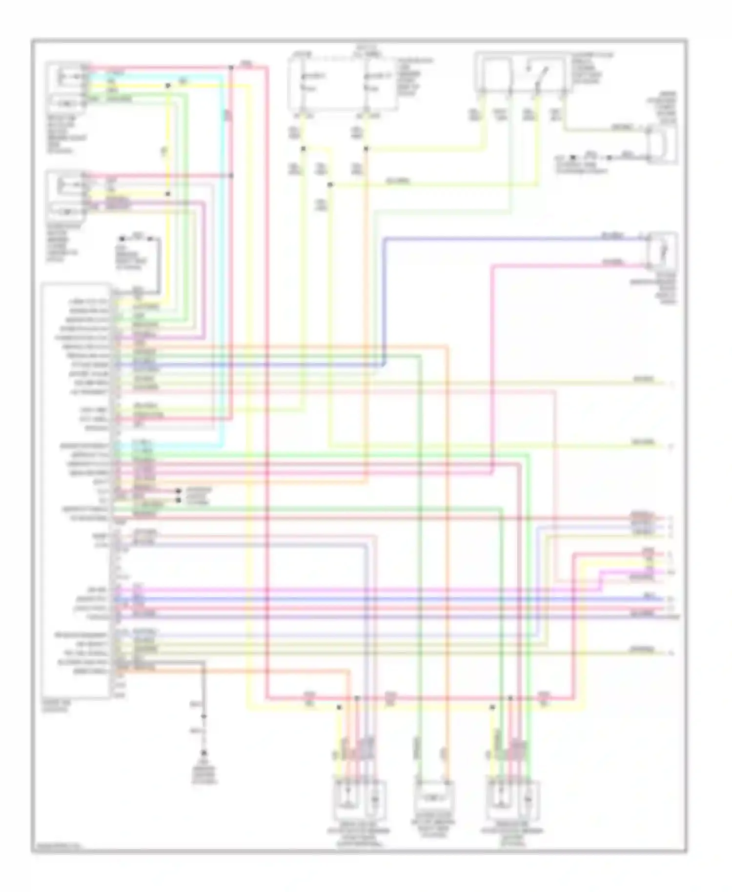 Armada Nissan I (2003-2007): Manual a/c circuit (1 of 3)