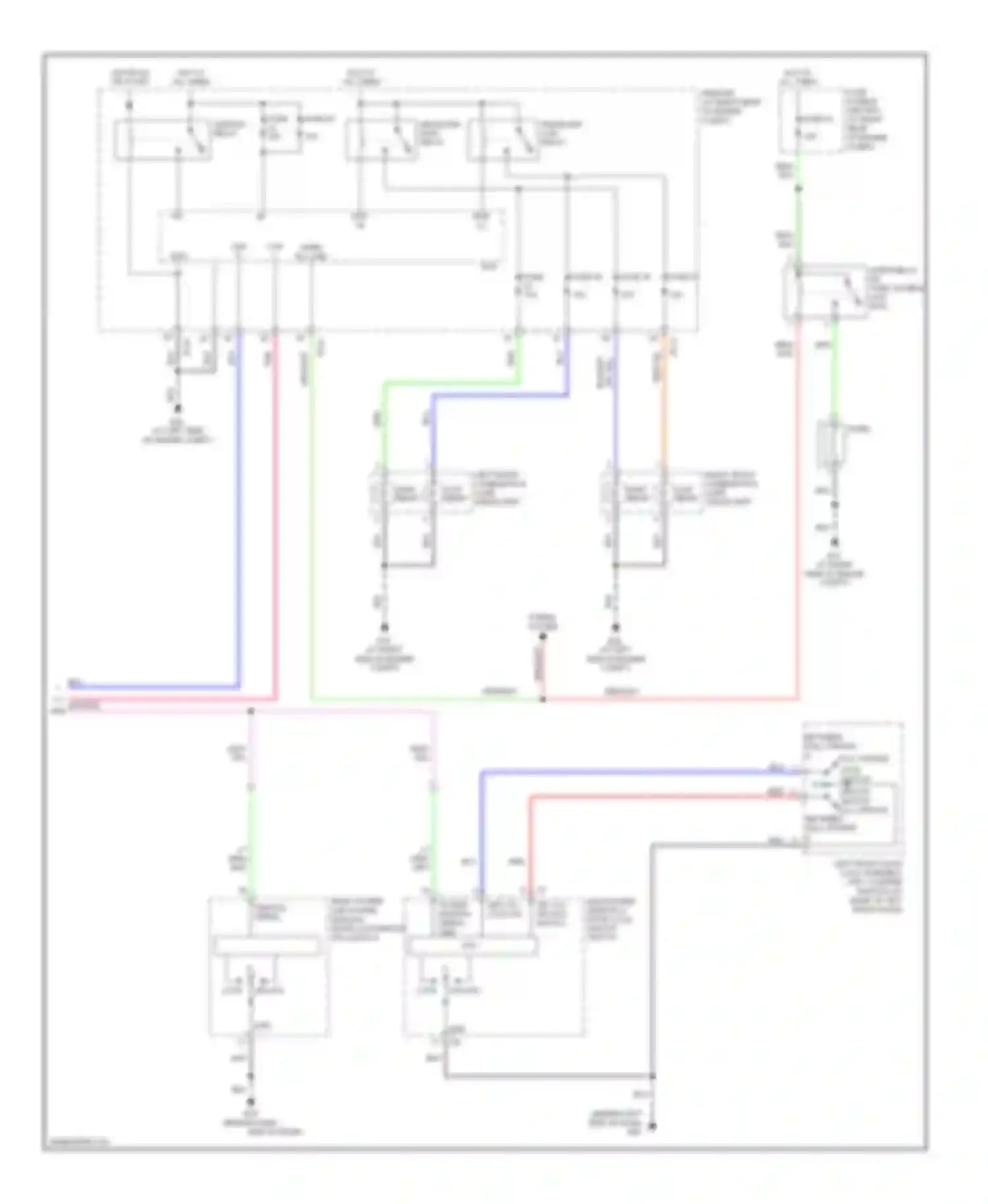 Armada Nissan I (2003-2007): Forced entry circuit (2 of 2)