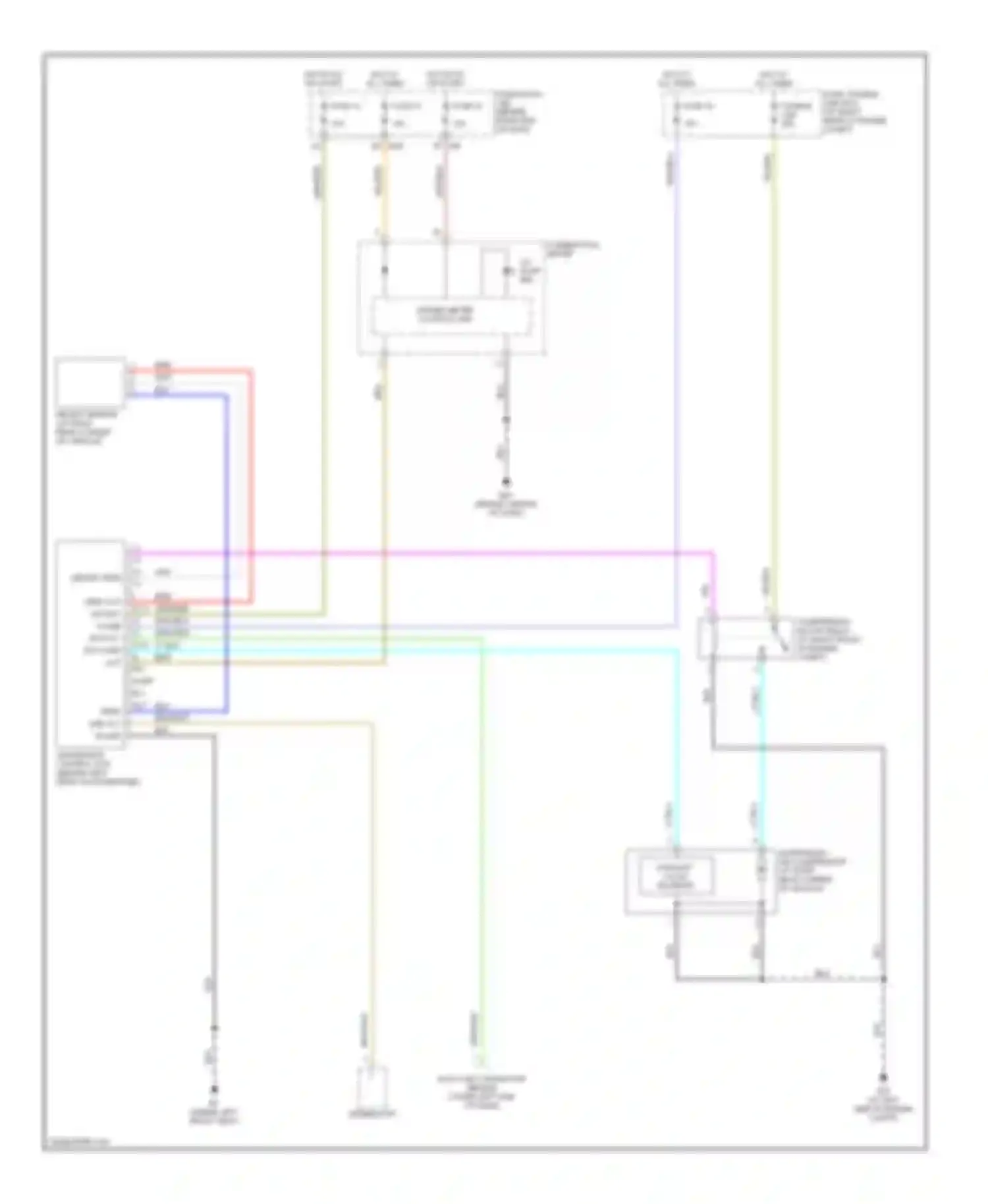 Armada Nissan I (2003-2007): Electronic suspension circuit