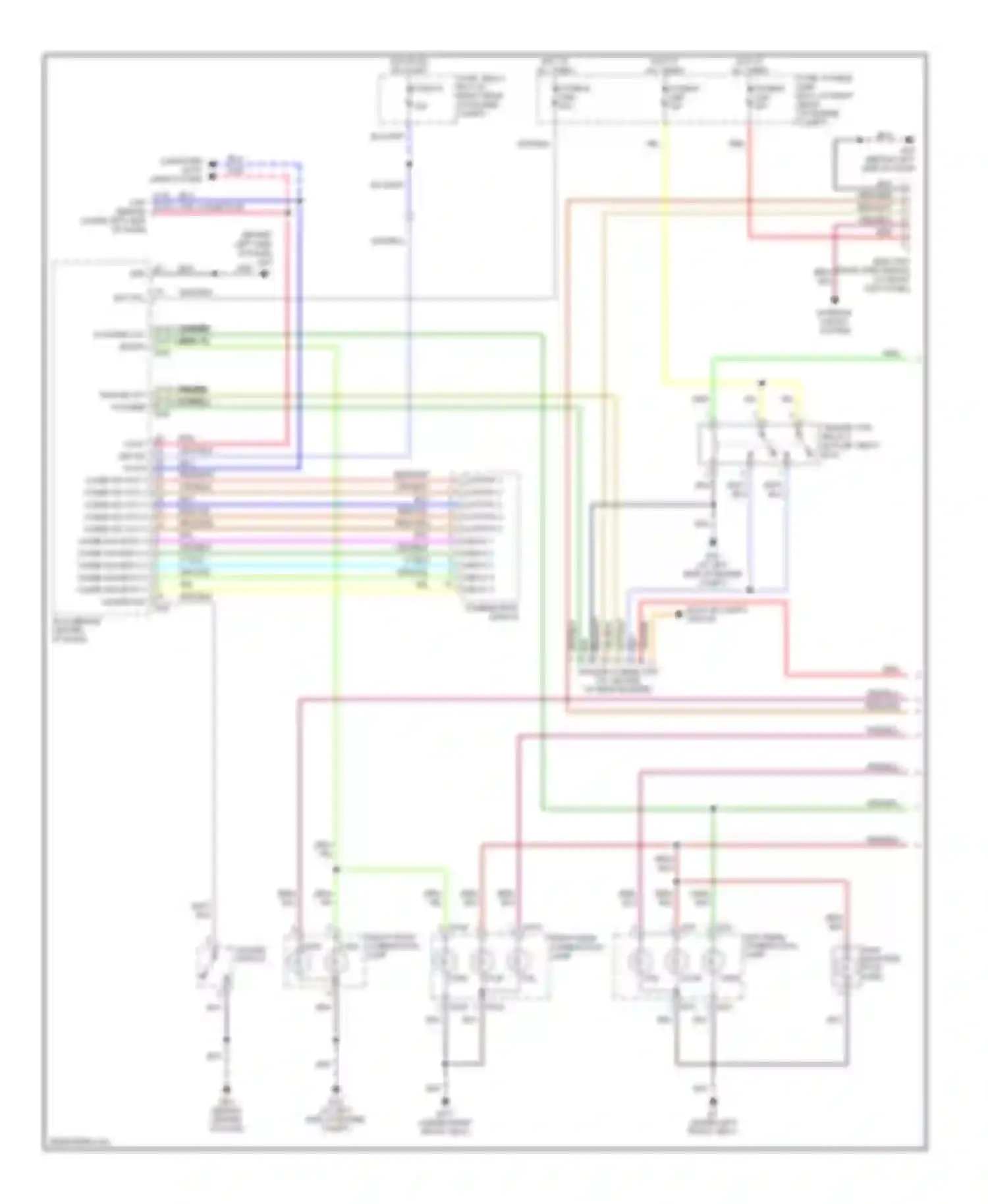 Armada Nissan I (2003-2007): Exterior lamps & trailer connector circuit (1 of 2)