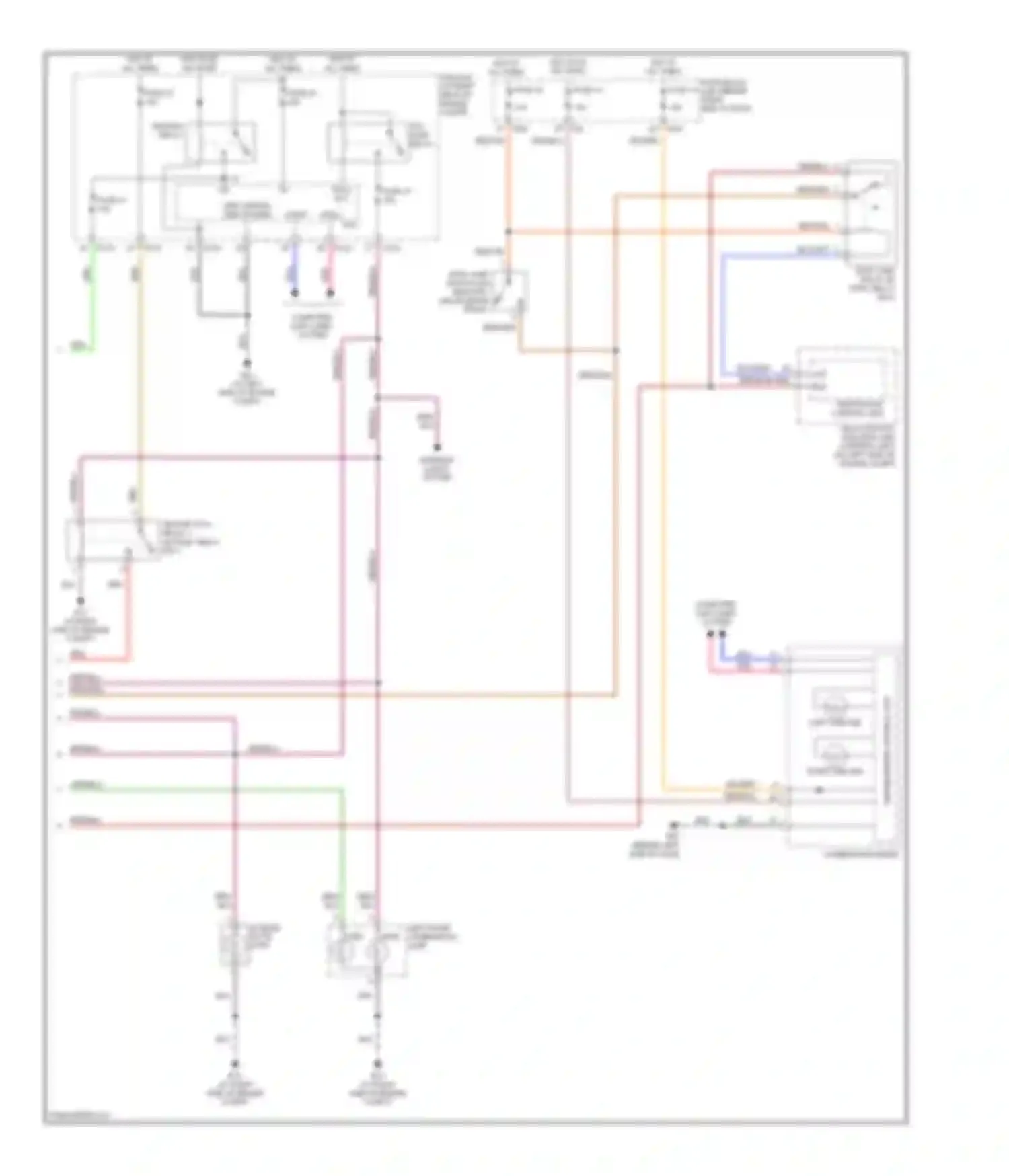 Armada Nissan I (2003-2007): Exterior lamps & trailer connector circuit (2 of 2)