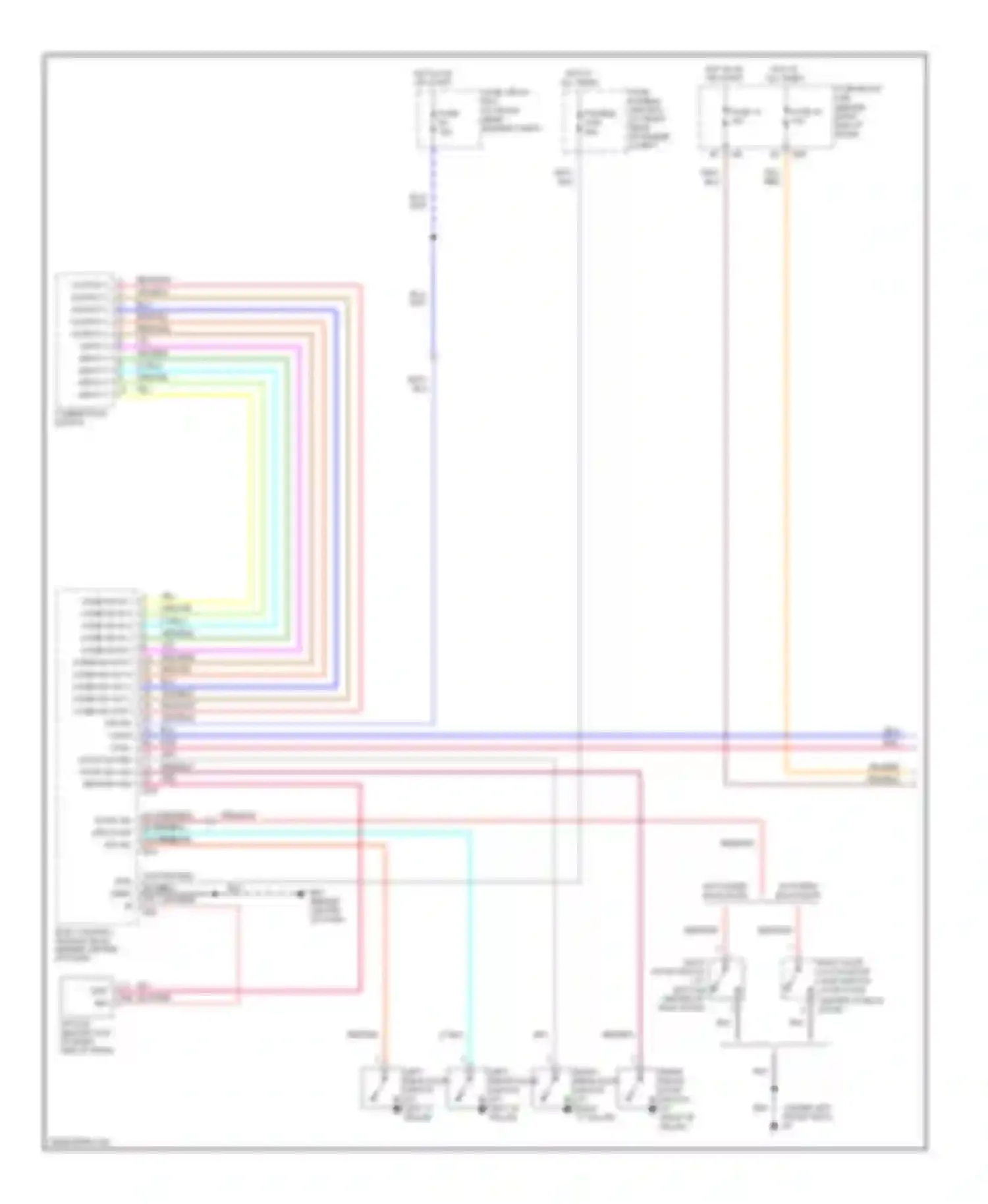 Armada Nissan I (2003-2007): Headlights circuit, with drl (1 of 2)
