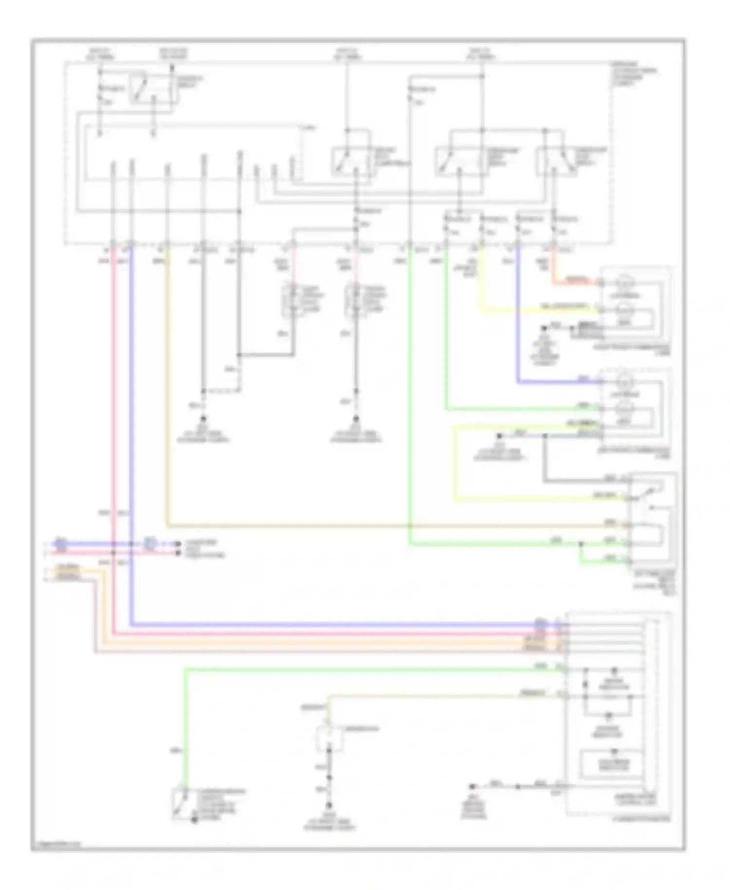Armada Nissan I (2003-2007): Headlights circuit, with drl (2 of 2)