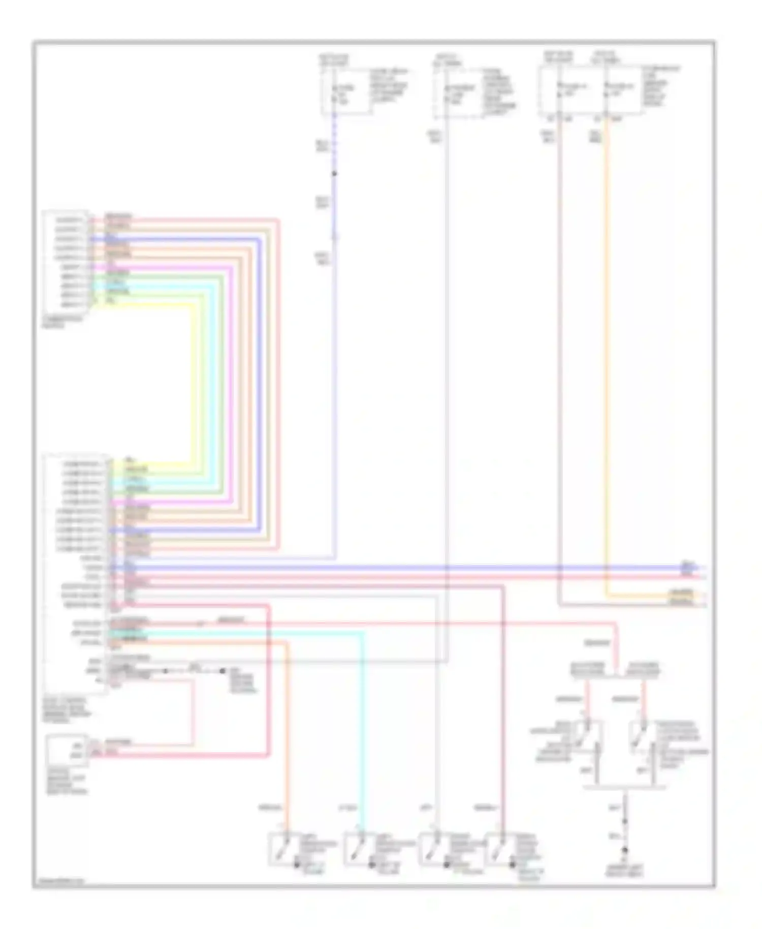 Armada Nissan I (2003-2007): Headlights circuit, without drl (1 of 2)