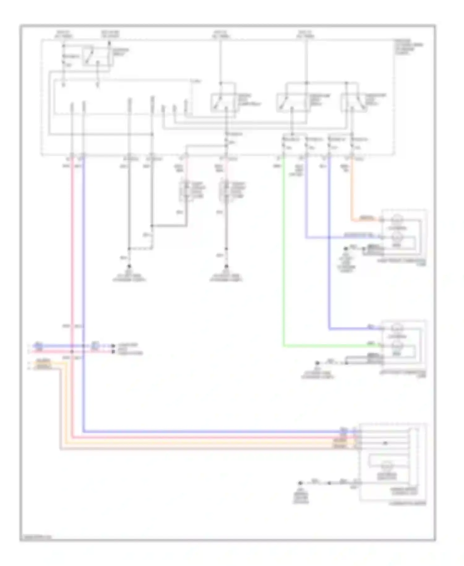 Armada Nissan I (2003-2007): Headlights circuit, without drl (2 of 2)