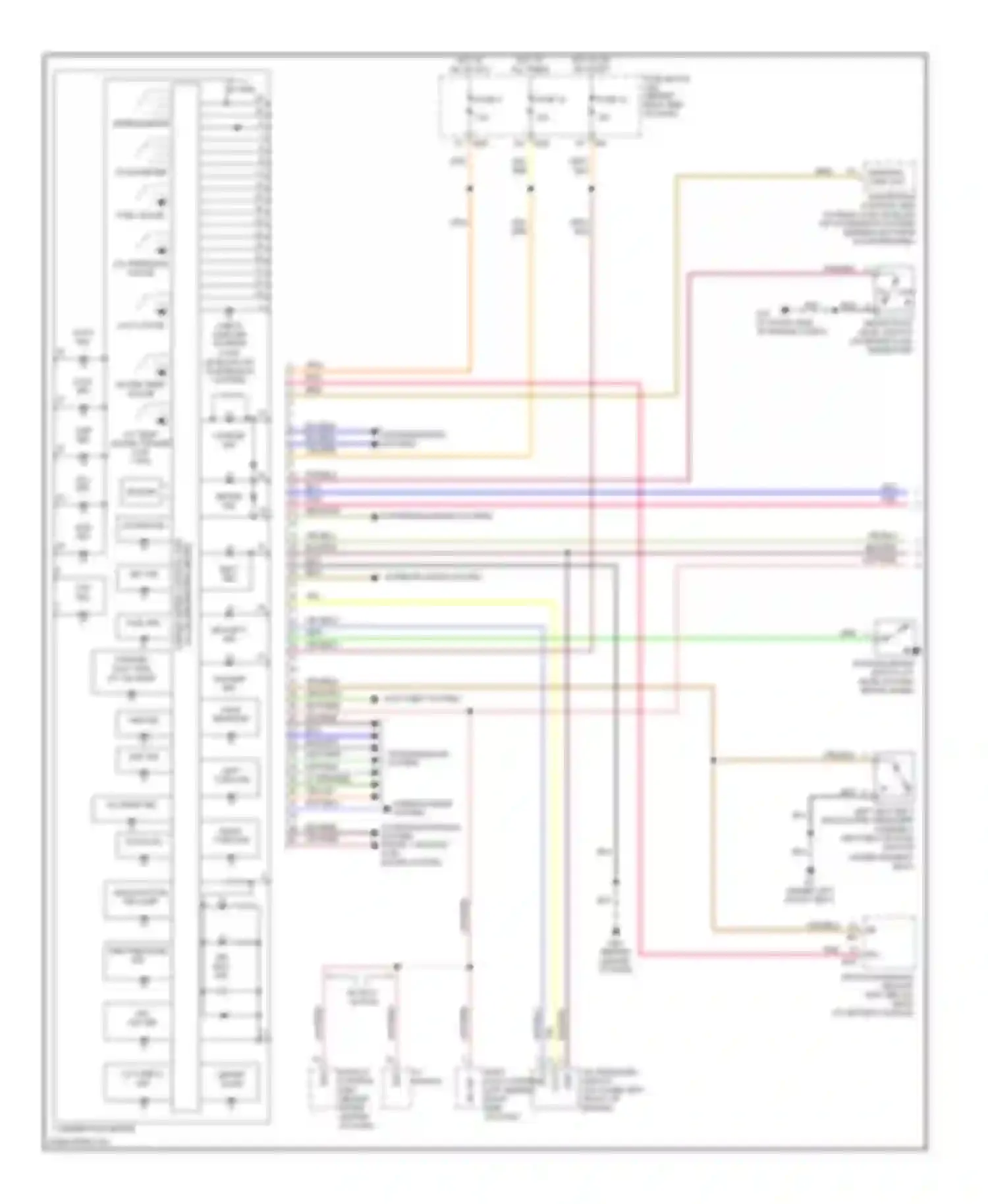 Armada Nissan I (2003-2007): Instrument cluster circuit (1 of 2)