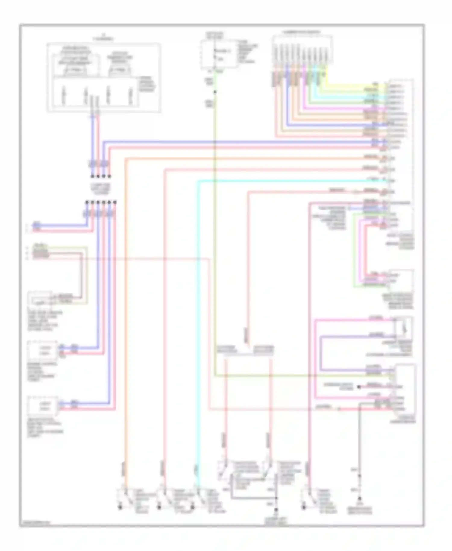 Armada Nissan I (2003-2007): Instrument cluster circuit (2 of 2)