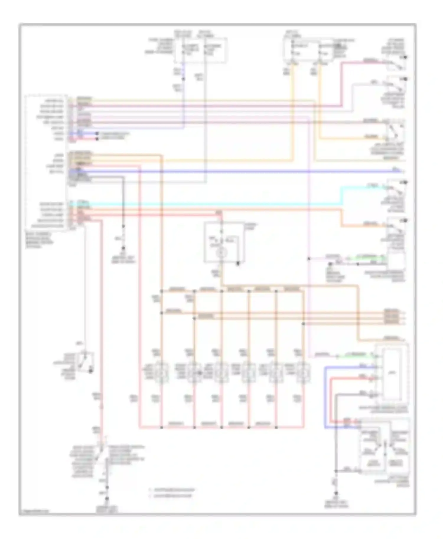 Armada Nissan I (2003-2007): Courtesy lamps circuit (1 of 2)