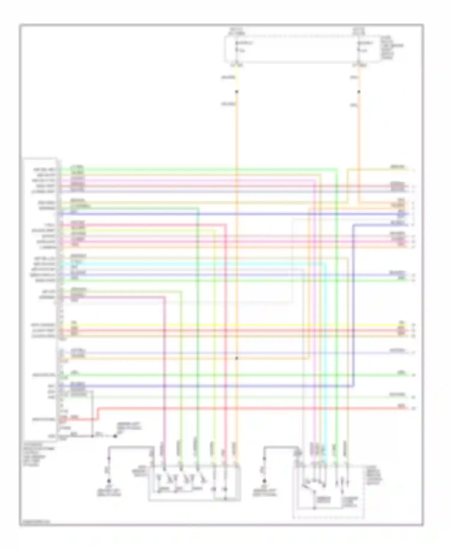 Armada Nissan I (2003-2007): Memory systems circuit (1 of 3)