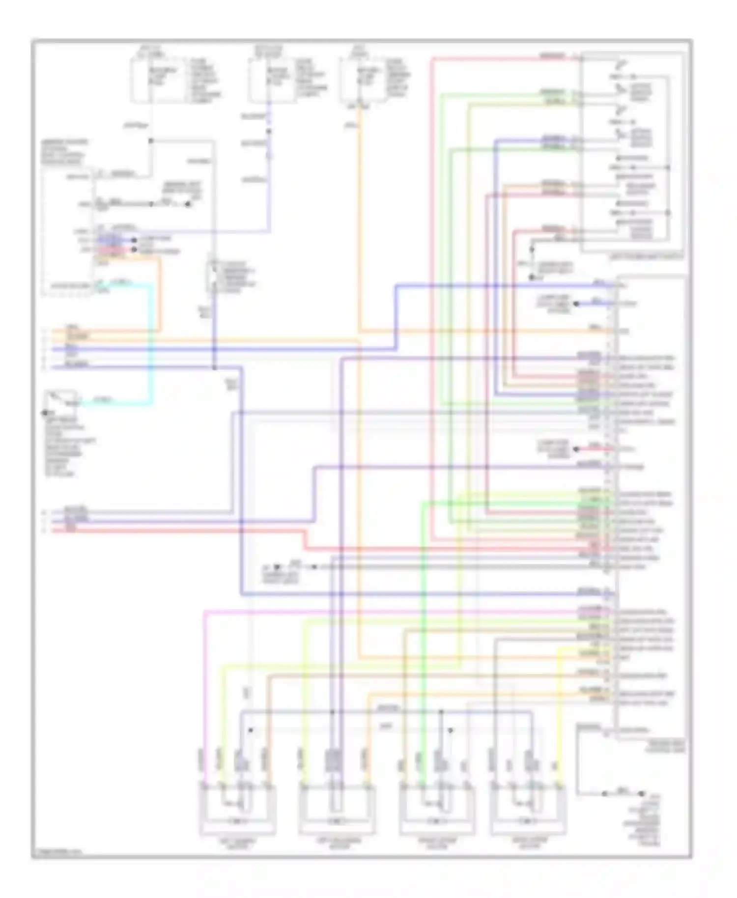 Armada Nissan I (2003-2007): Memory systems circuit (3 of 3)