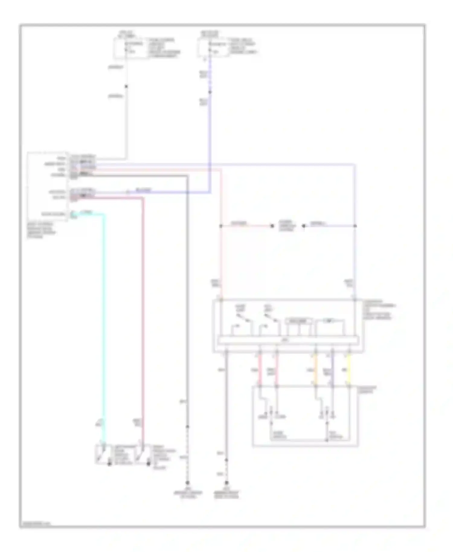 Armada Nissan I (2003-2007): Power top/sunroof circuit
