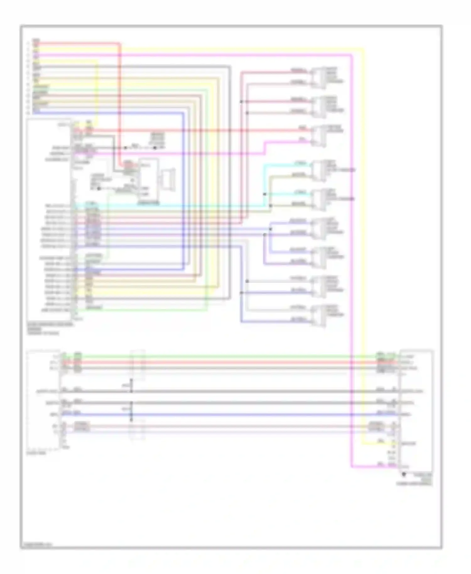 Armada Nissan I (2003-2007): Premium radio circuit, without navigation (2 of 2)