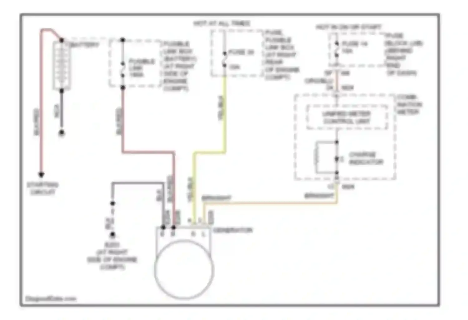 Armada Nissan I (2003-2007): Charging circuit
