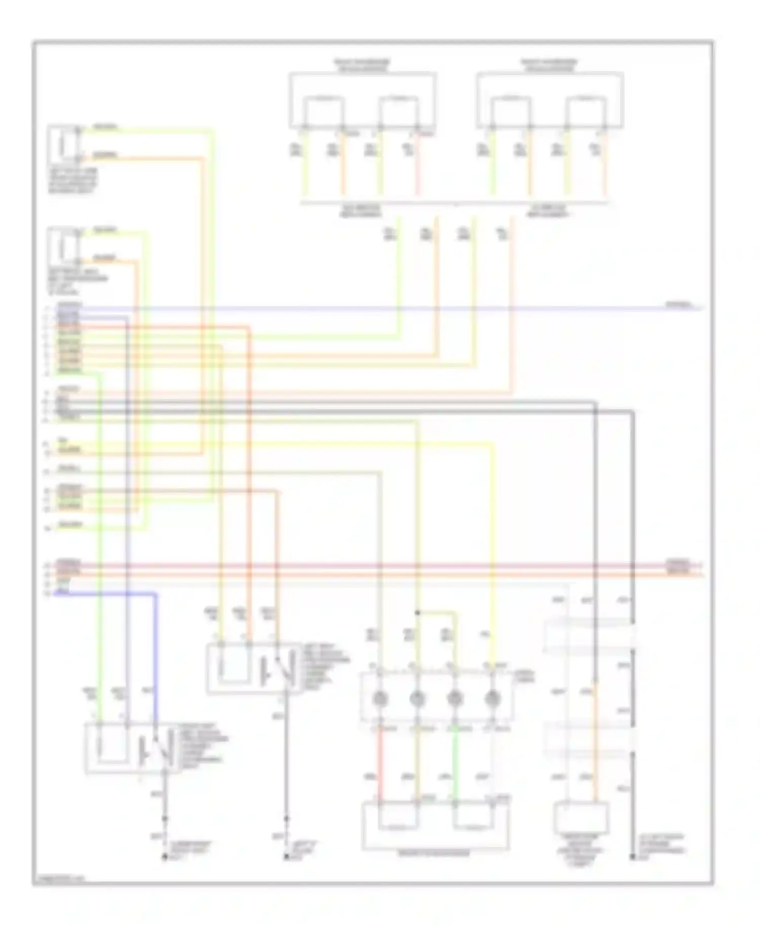 Armada Nissan I (2003-2007): Supplemental restraints circuit (2 of 3)