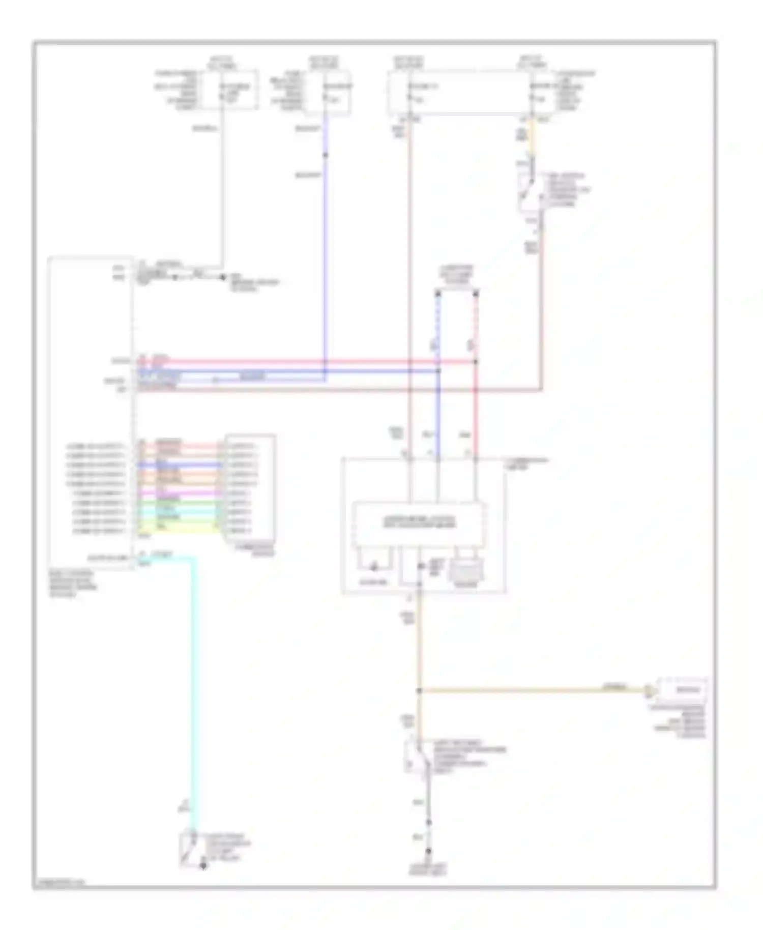 Armada Nissan I (2003-2007): Buzzer circuit