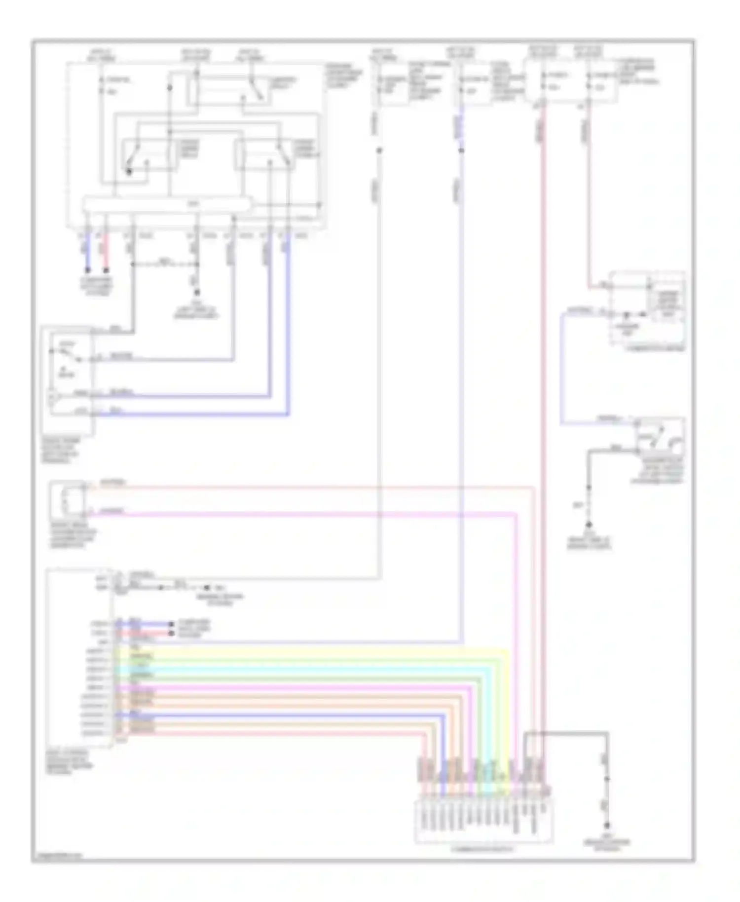 Armada Nissan I (2003-2007): Front wiper/washer circuit