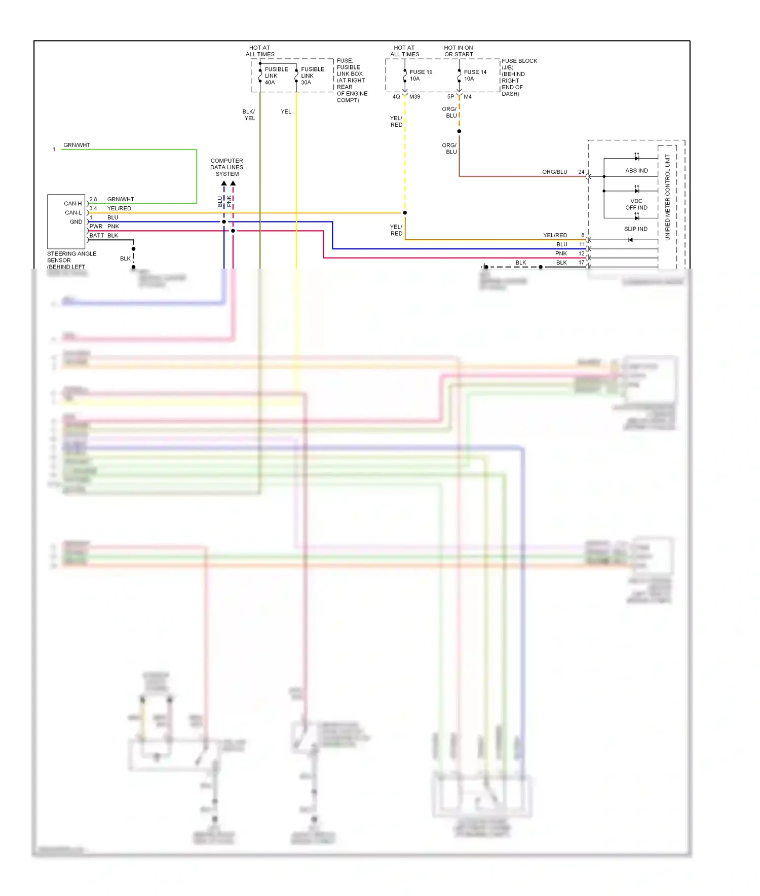 Wiring diagram abs ind. for Nissan Armada I (2003-2007) (1 of 2)