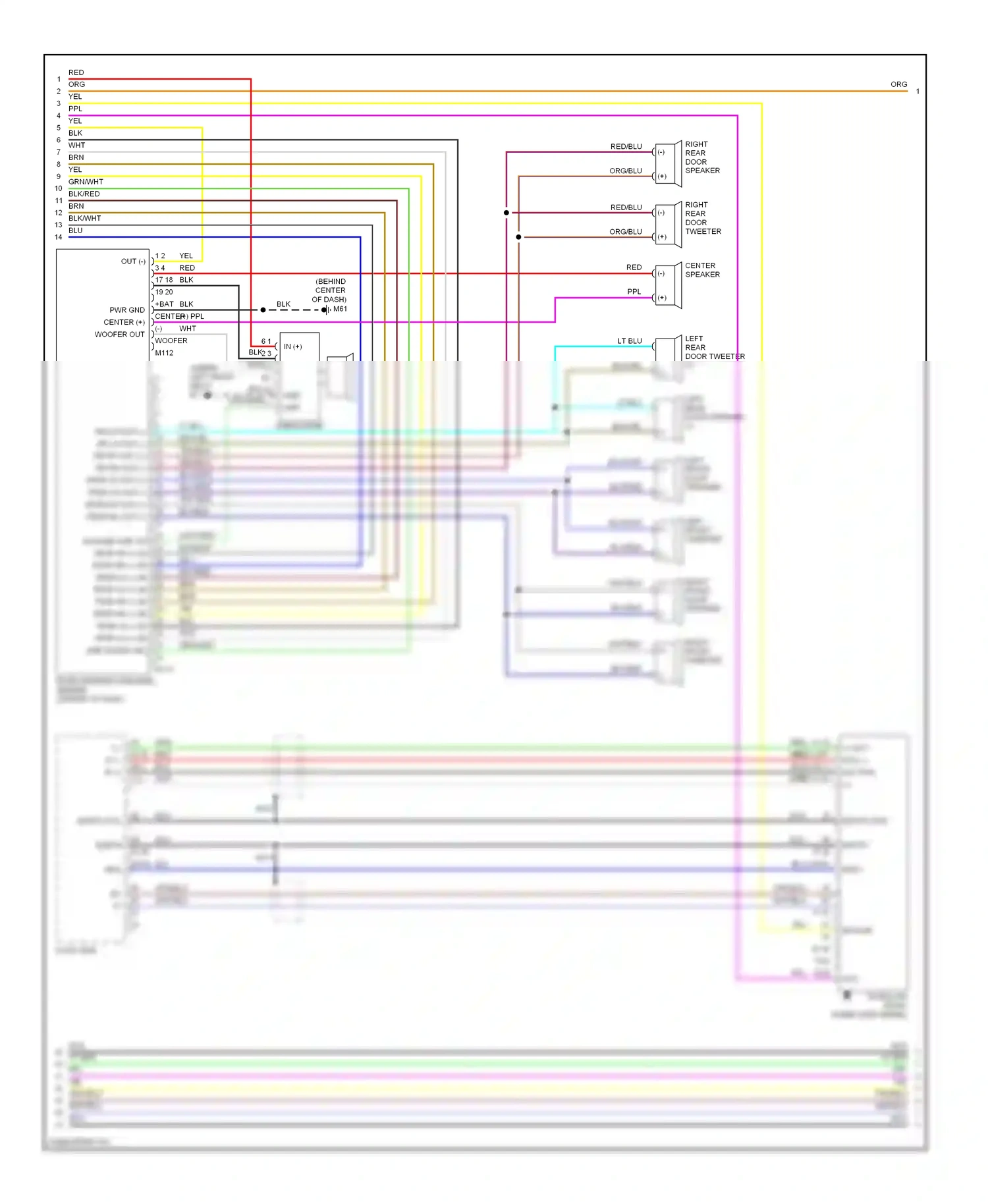 Wiring diagram audio unit for Nissan Armada I (2003-2007) (7 of 9)