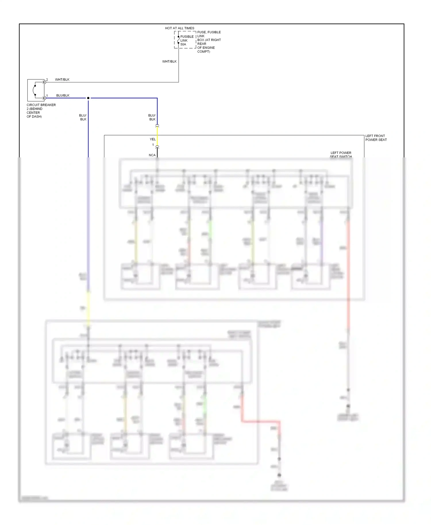 Wiring diagram back- ward for Nissan Armada I (2003-2007) (1 of 1)