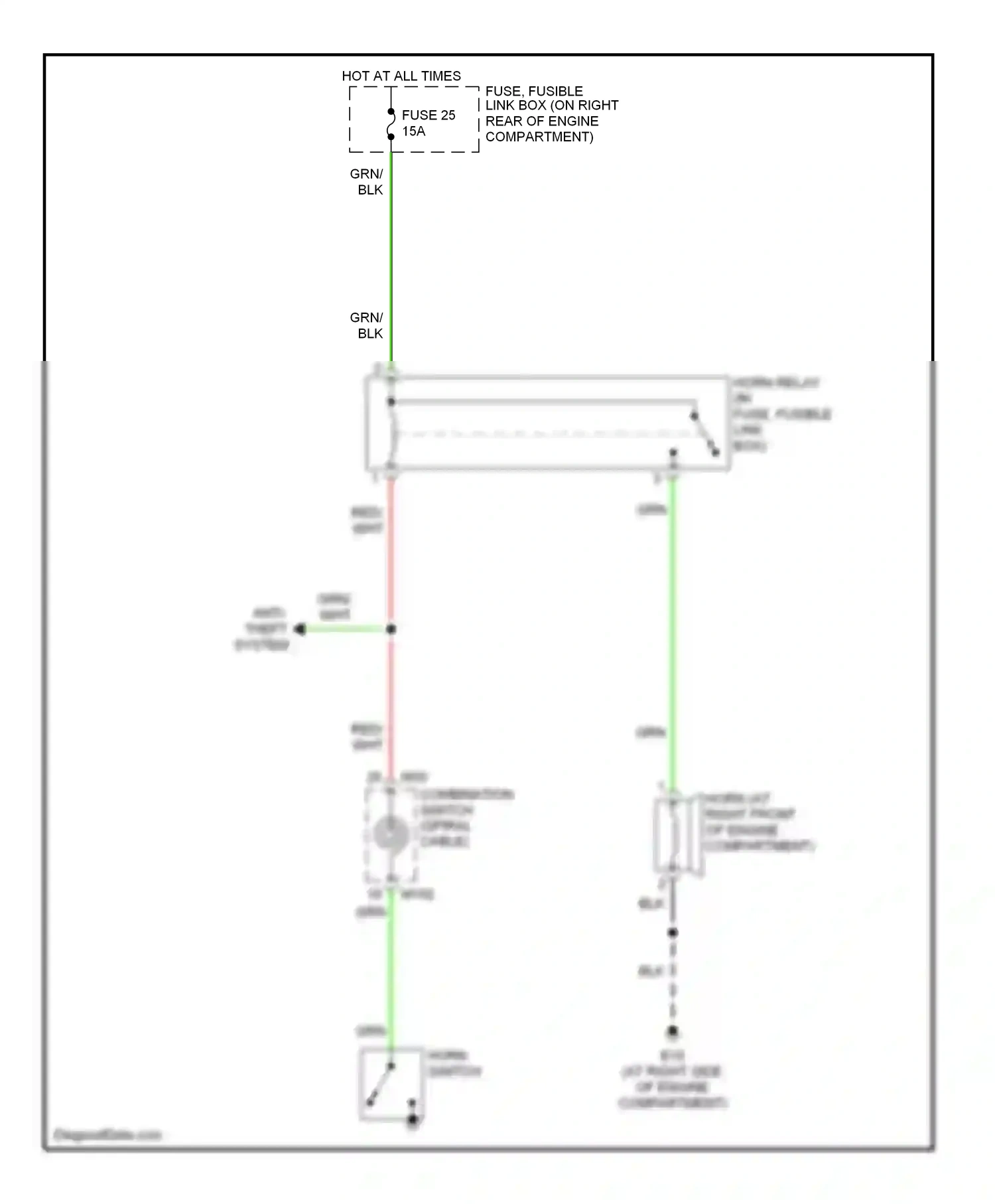 Wiring diagram blk for Nissan Armada I (2003-2007) (33 of 79)
