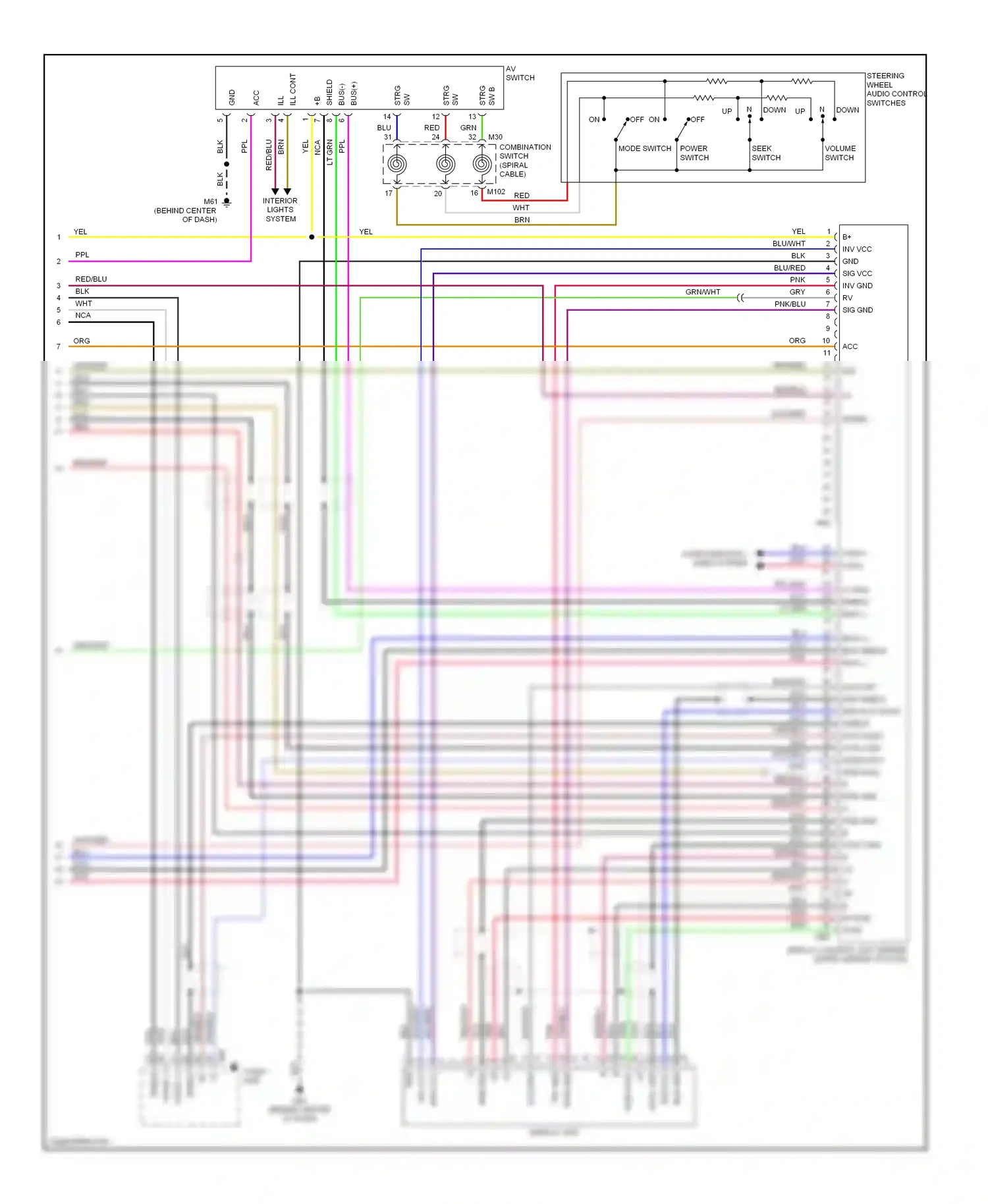 Wiring diagram dsp-dcu for Nissan Armada I (2003-2007) (1 of 3)