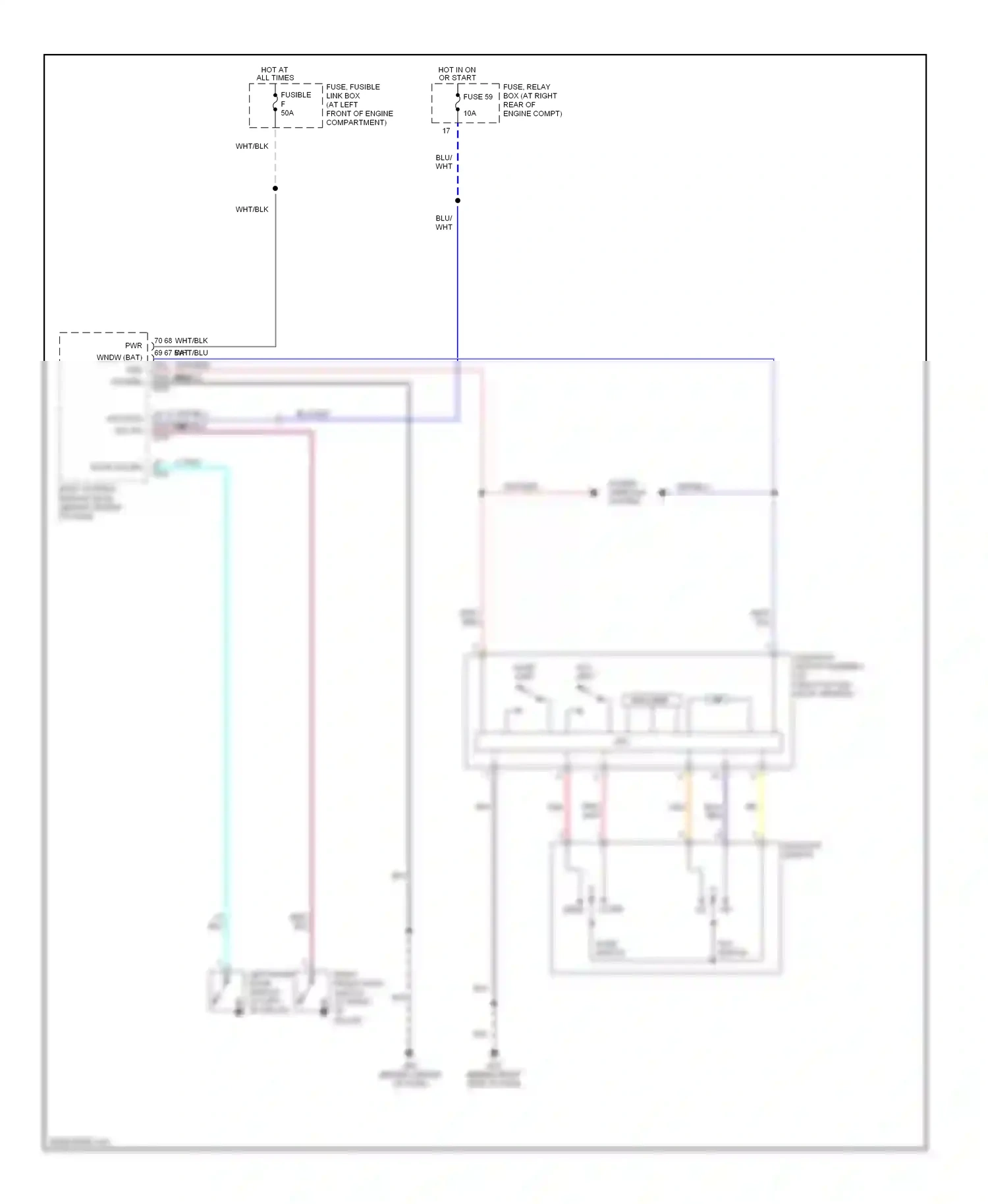 Nissan Armada I (2003-2007) encoder wiring diagram  (1 of 2)