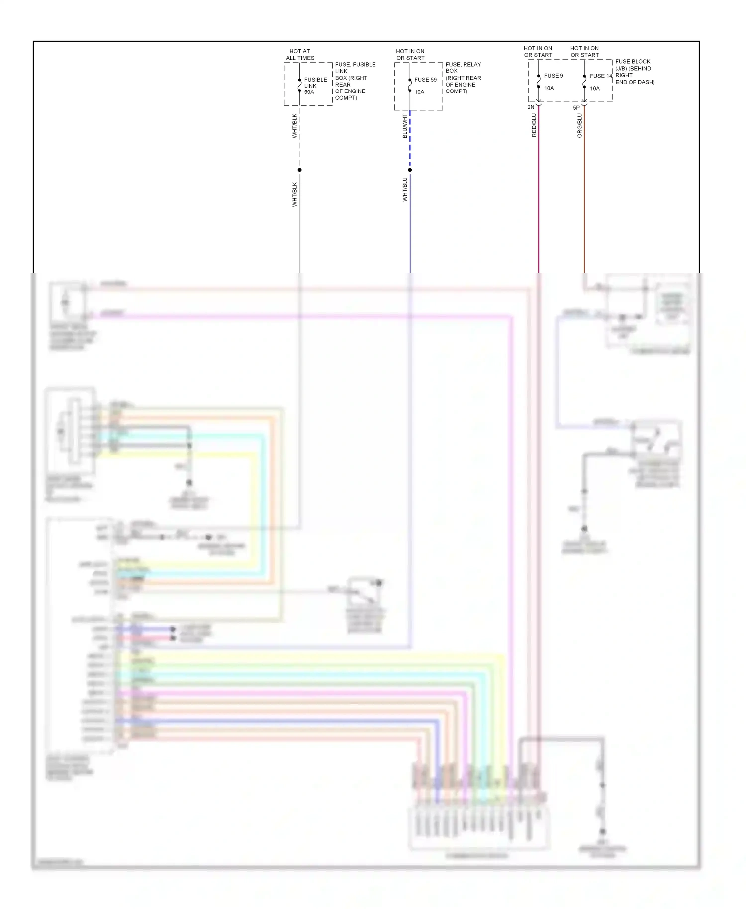 Wiring diagram input 3 for Nissan Armada I (2003-2007) (4 of 4)