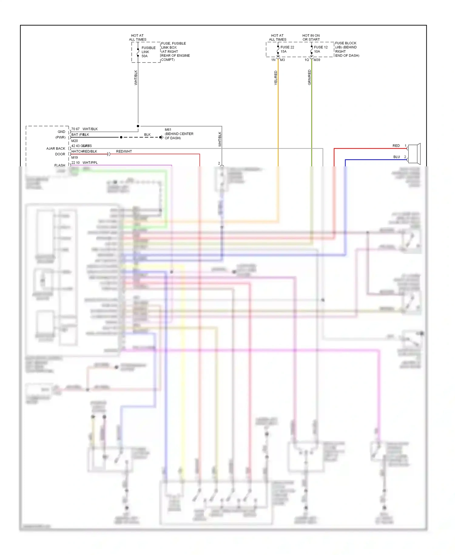Wiring diagram org/blu for Nissan Armada I (2003-2007) (23 of 26)