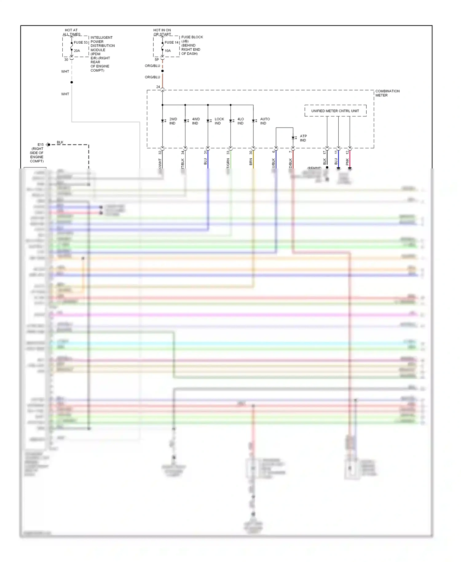 Wiring diagram org/blu for Nissan Armada I (2003-2007) (21 of 26)