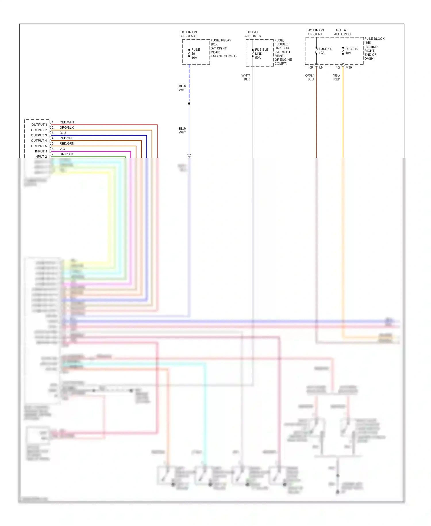 Wiring diagram org/blu for Nissan Armada I (2003-2007) (6 of 26)