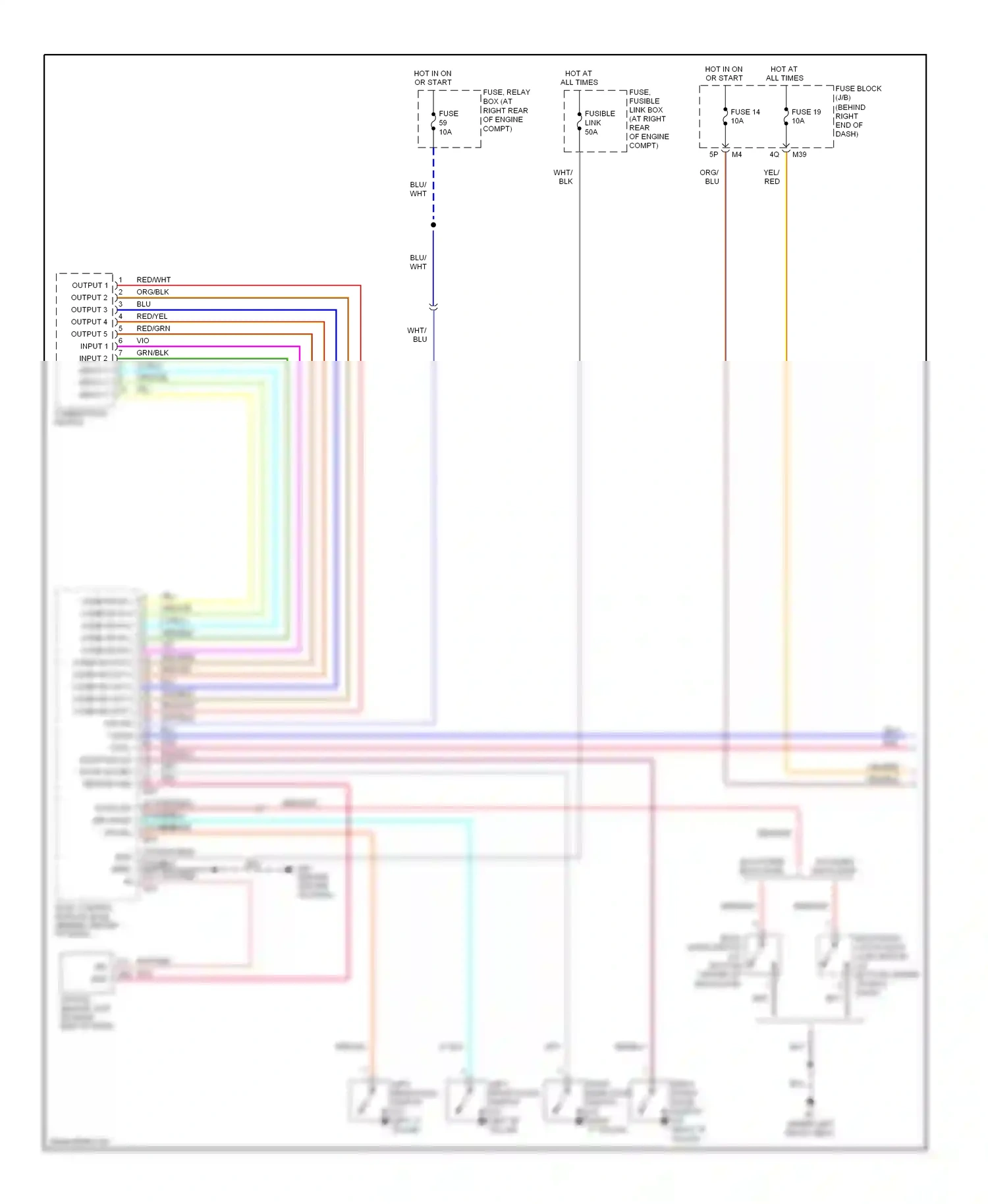 Wiring diagram red/blu for Nissan Armada I (2003-2007) (12 of 36)