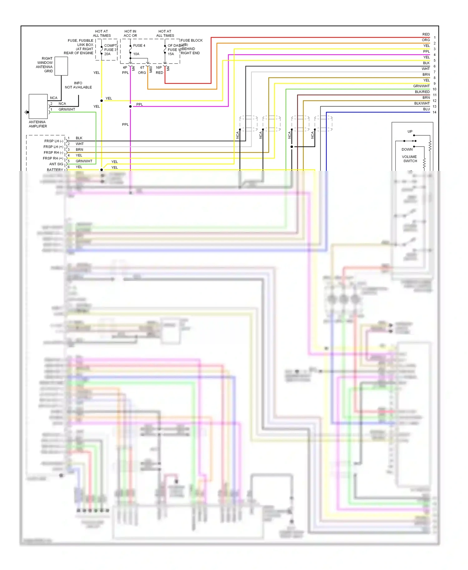 Wiring diagram remote a for Nissan Armada I (2003-2007) (2 of 3)