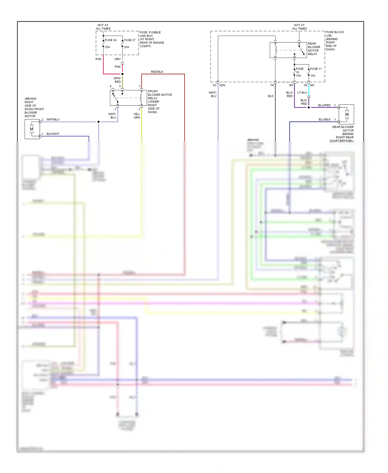 Wiring diagram variable blower control for Nissan Armada I (2003-2007) (2 of 2)