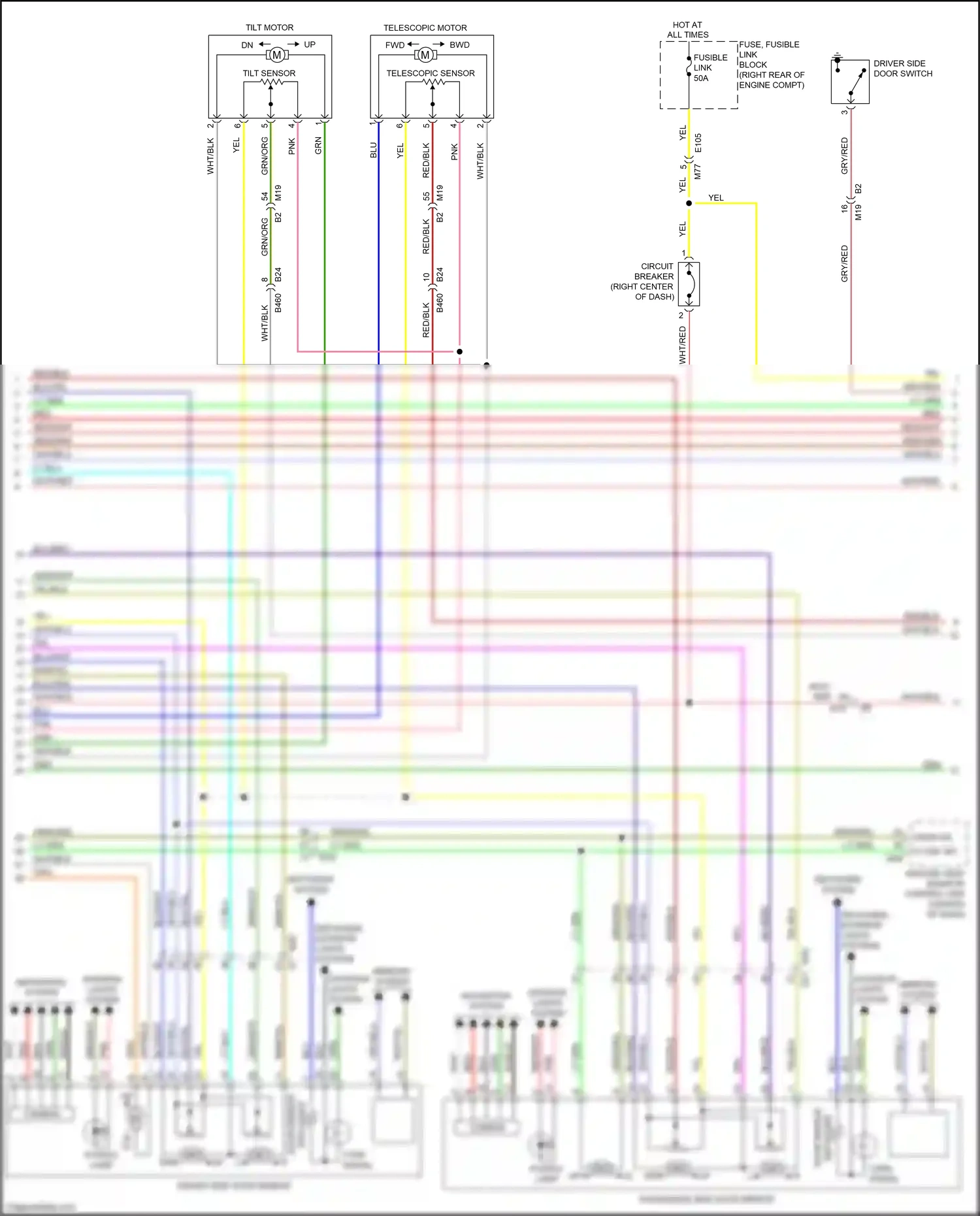 Car Wiring Diagrams for Armada Nissan II (2016-2020): Memory systems circuit (2 of 3)