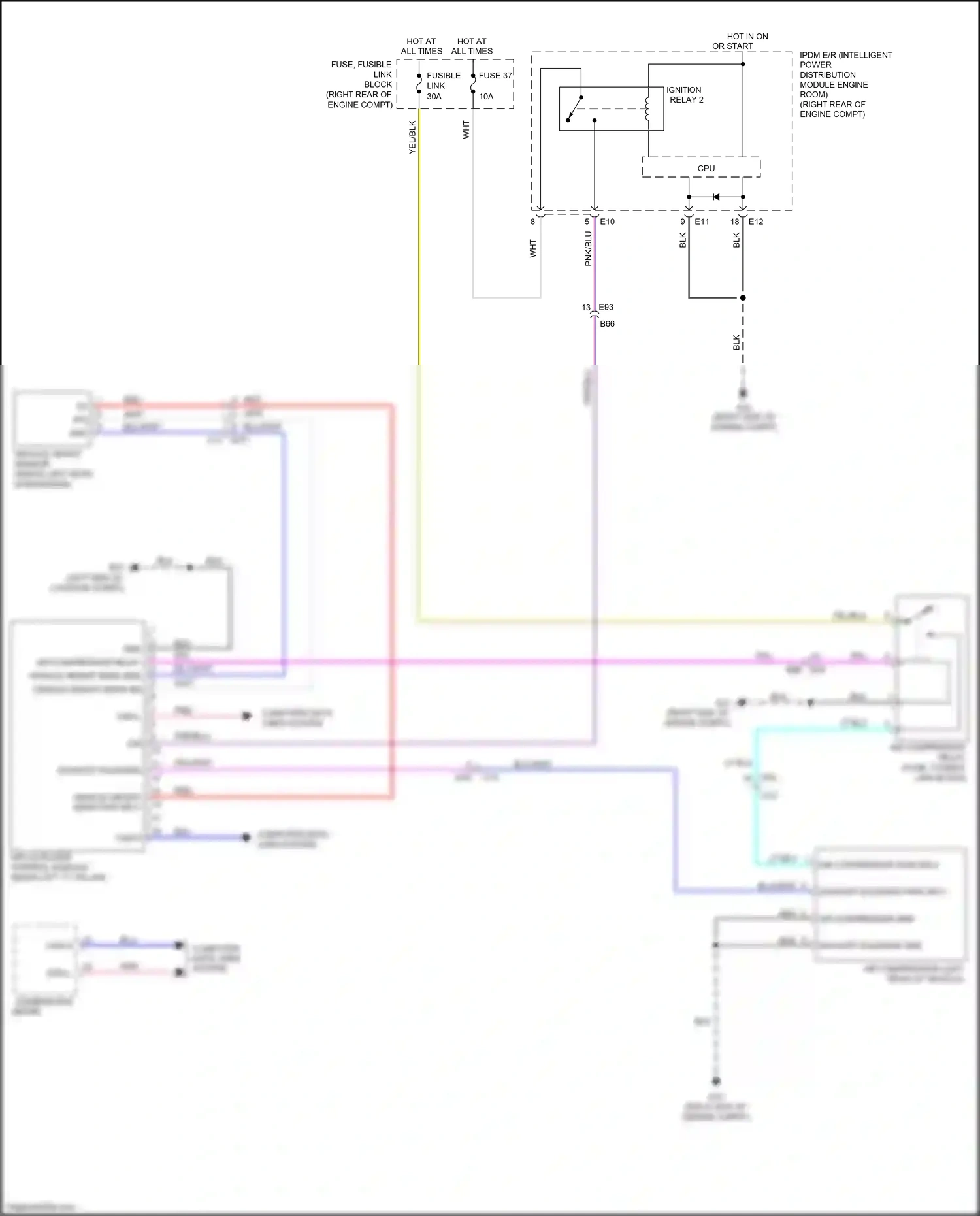 Wiring diagram air levelizer control module for Nissan Armada II (2016-2020) (4 of 4)