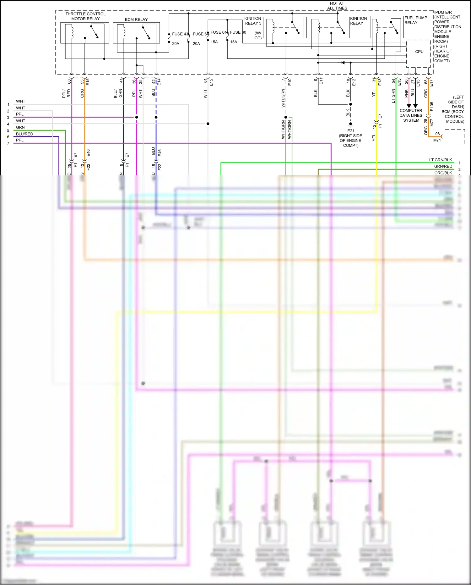 Wiring diagram blu/grn for Nissan Armada II (2016-2020) (2 of 2)